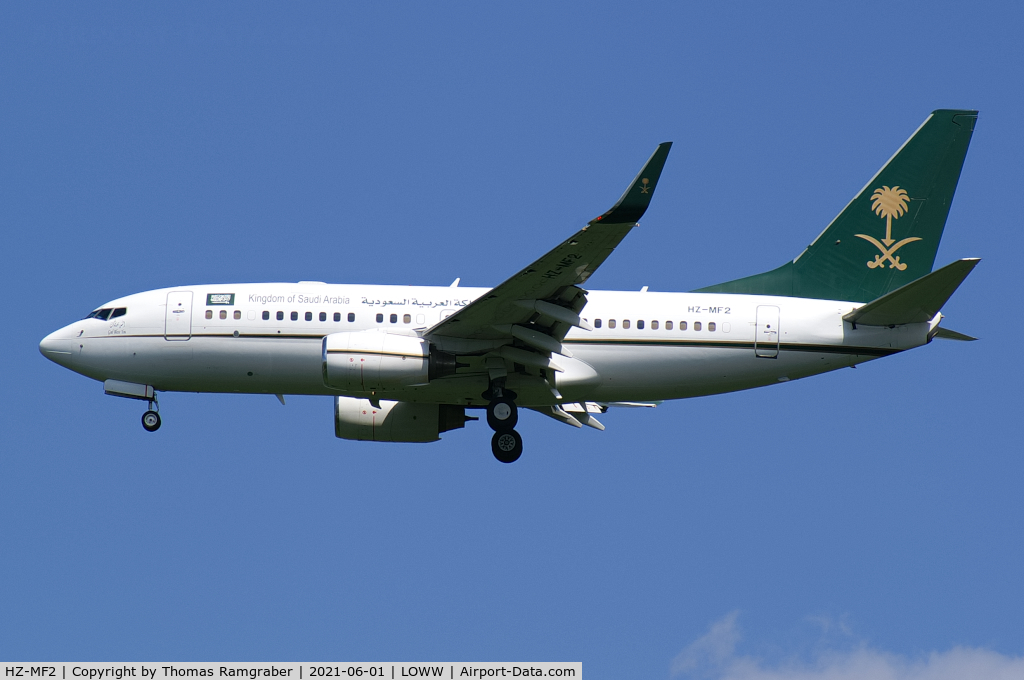 HZ-MF2, Boeing 737-7AJ  BBJ C/N 33499, Saudi Arabia - Ministry of Finance Boeing 737-700BBJ