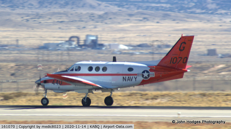 161070, 1979 Beechcraft T-44A Pegasus C/N LL-52, Coming into KABQ from NAS Corpus Christie