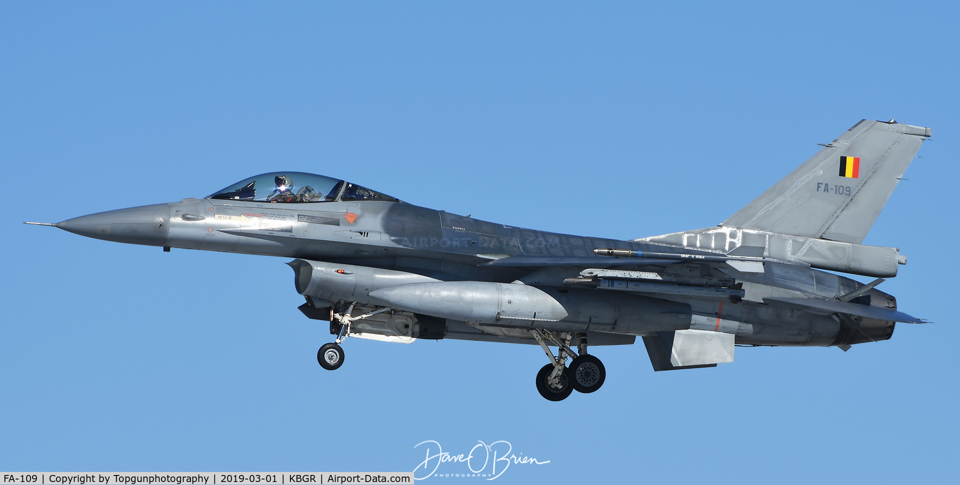 FA-109, SABCA F-16AM Fighting Falcon C/N 6H-109, stateside to get to Nellis