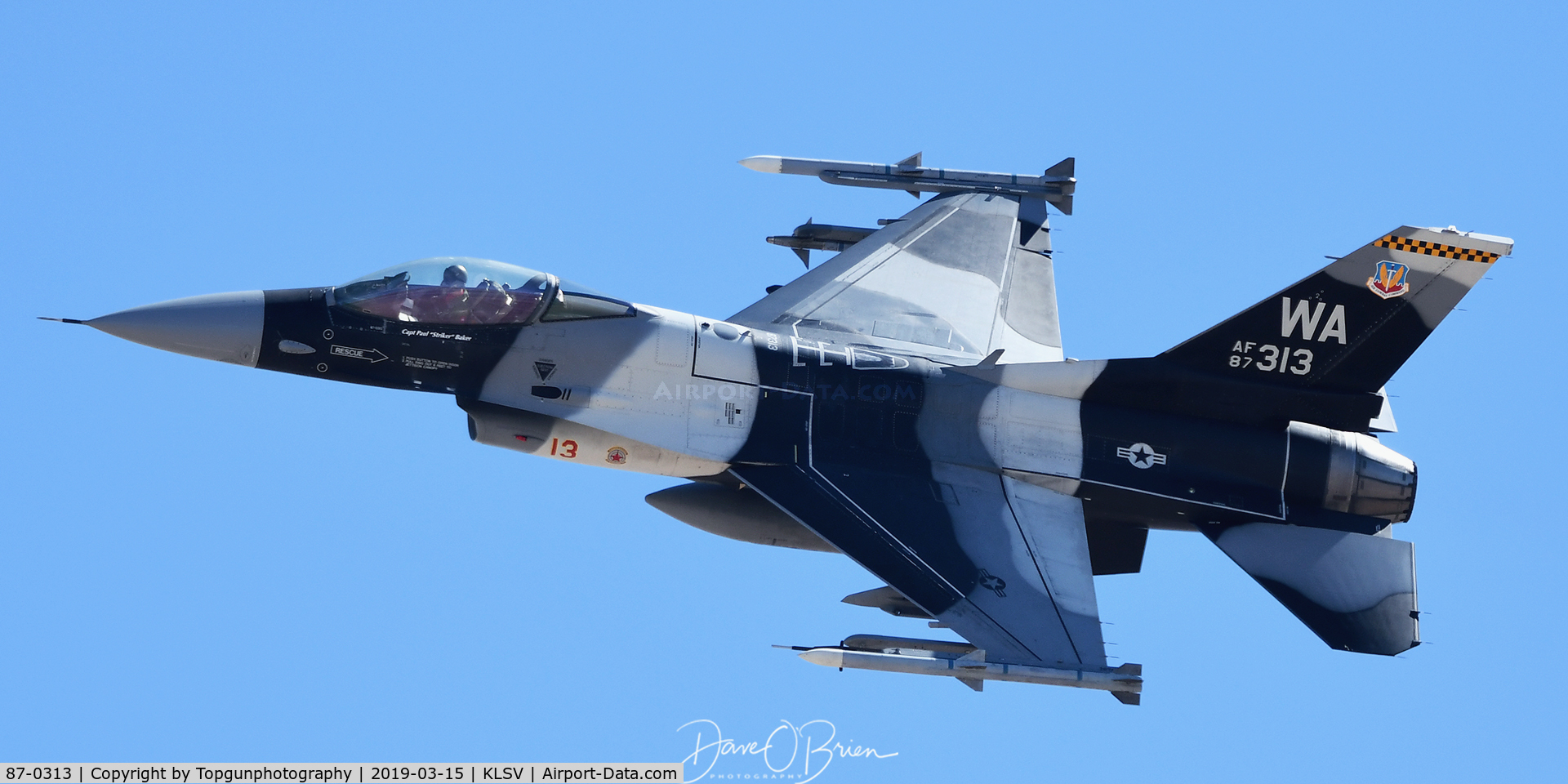 87-0313, 1987 General Dynamics F-16C Fighting Falcon C/N 5C-574, VIPER31 in Arctic Camo