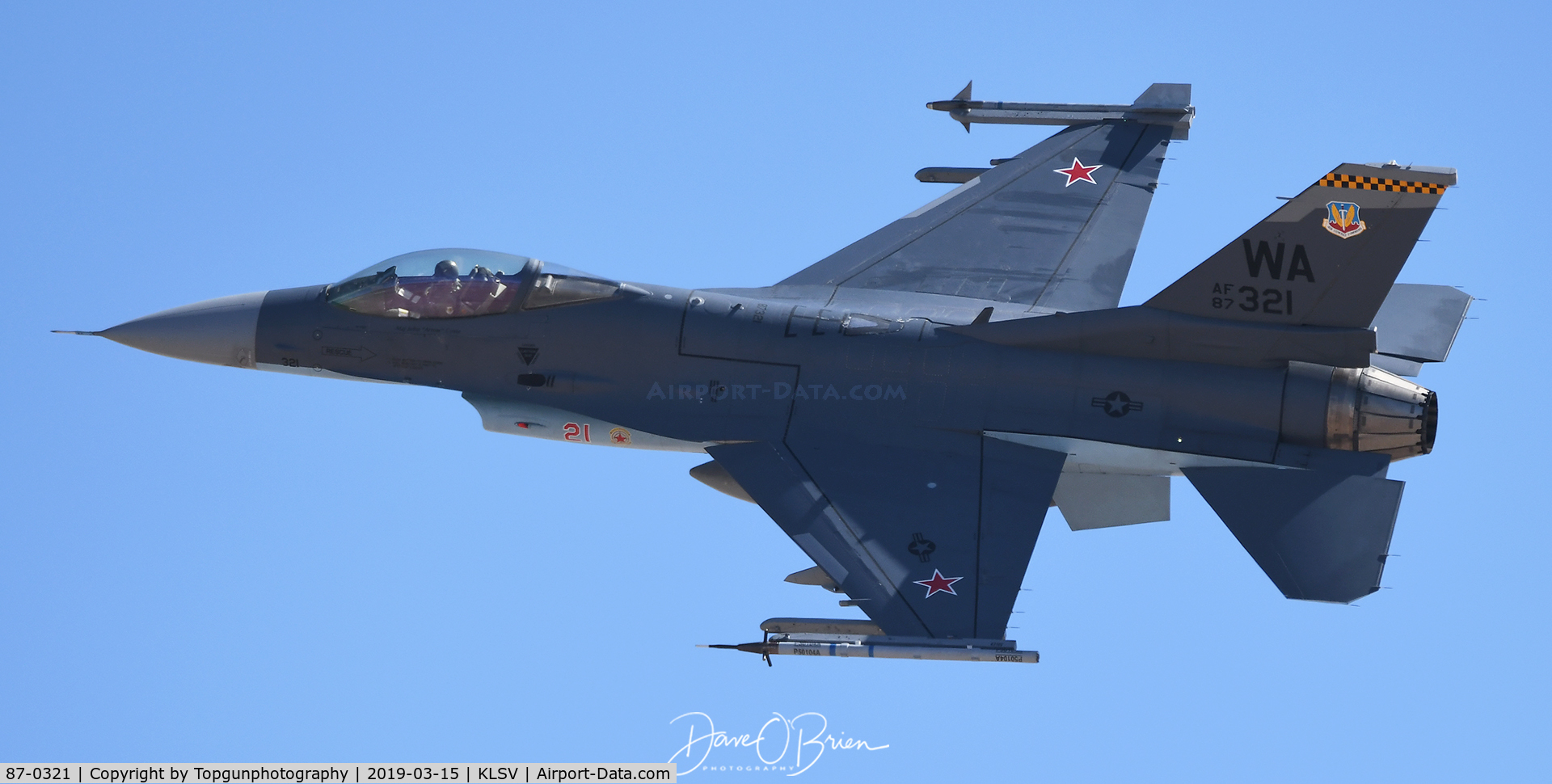 87-0321, General Dynamics F-16C Fighting Falcon C/N 5C-582, Shark Camo Aggressor