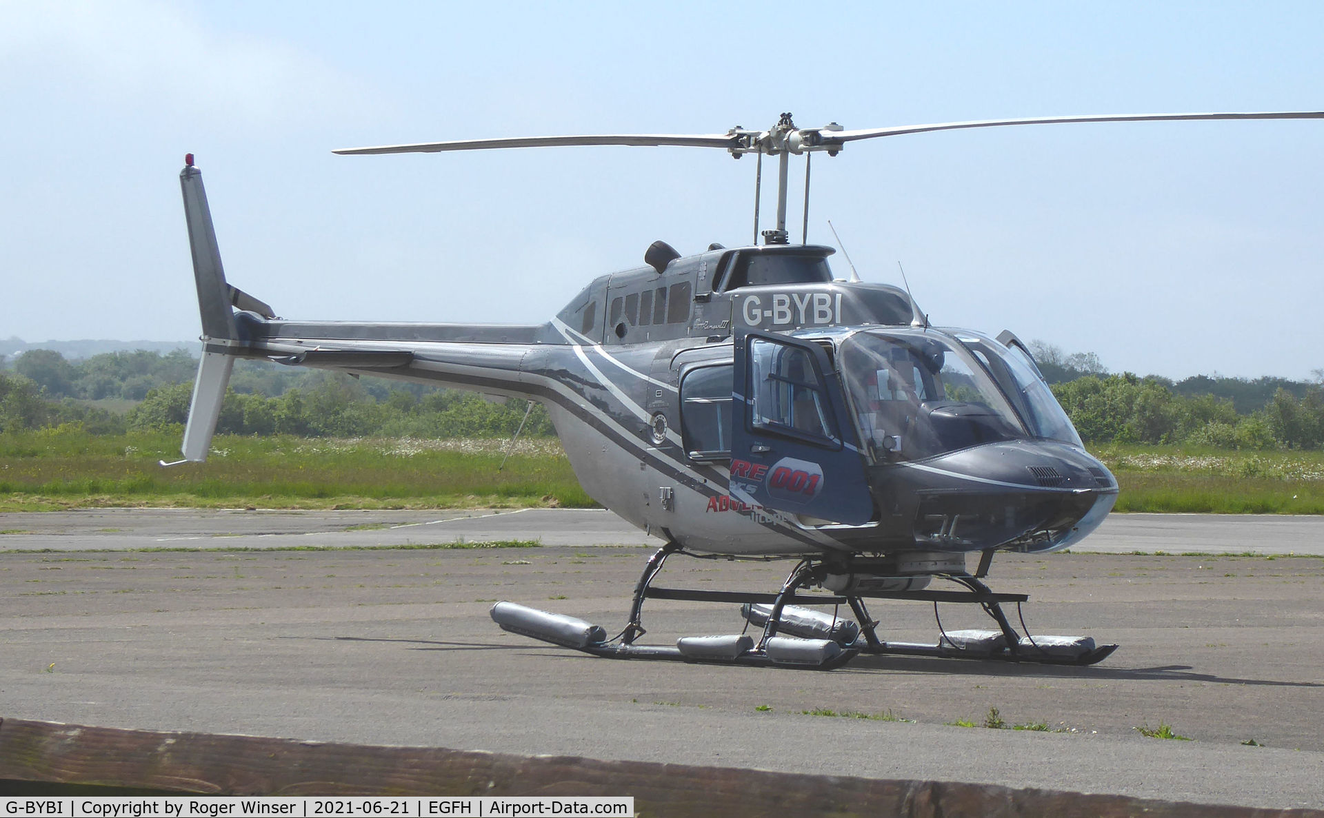 G-BYBI, 1992 Bell 206B JetRanger C/N 3668, Visiting Jet Ranger III  operated by Adventure 001.
