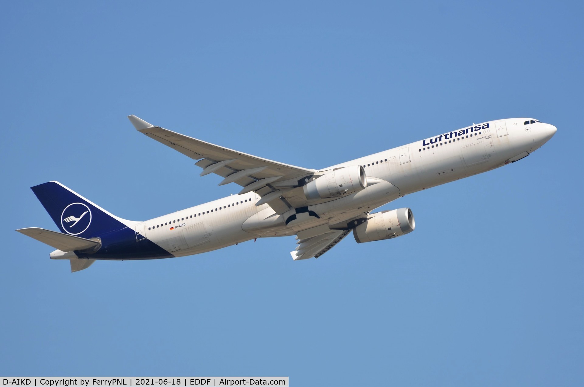 D-AIKD, 2004 Airbus A330-343X C/N 629, Departure of Lufthansa A333