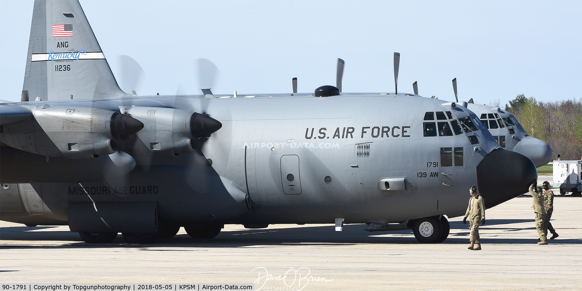 90-1791, 1990 Lockheed C-130H Hercules C/N 382-5242, REACH326 MO ANG