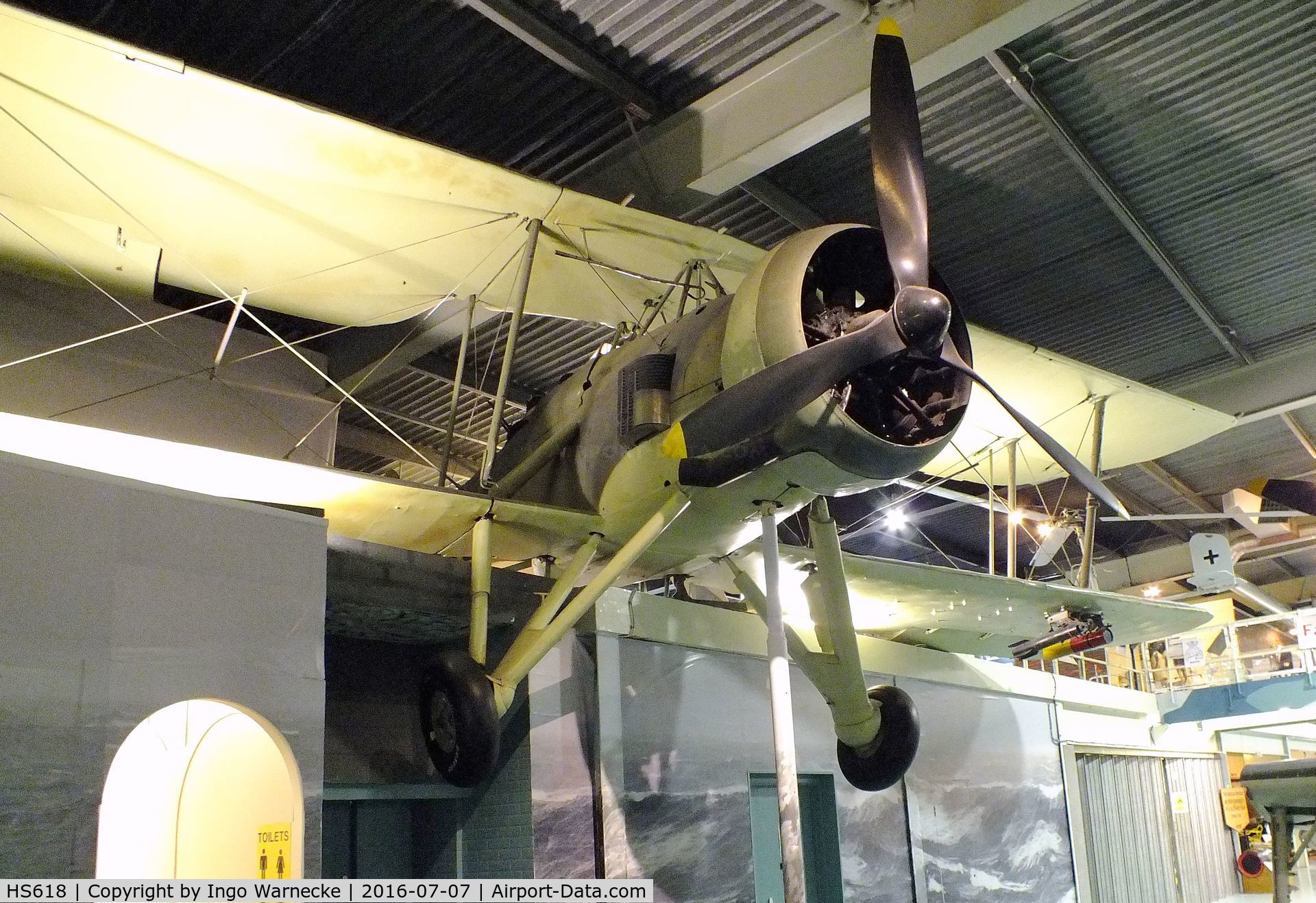 HS618, Fairey Swordfish Mk.II C/N Not found HS618, Fairey Swordfish Mk II, displayed as P4149 at the FAA Museum, Yeovilton