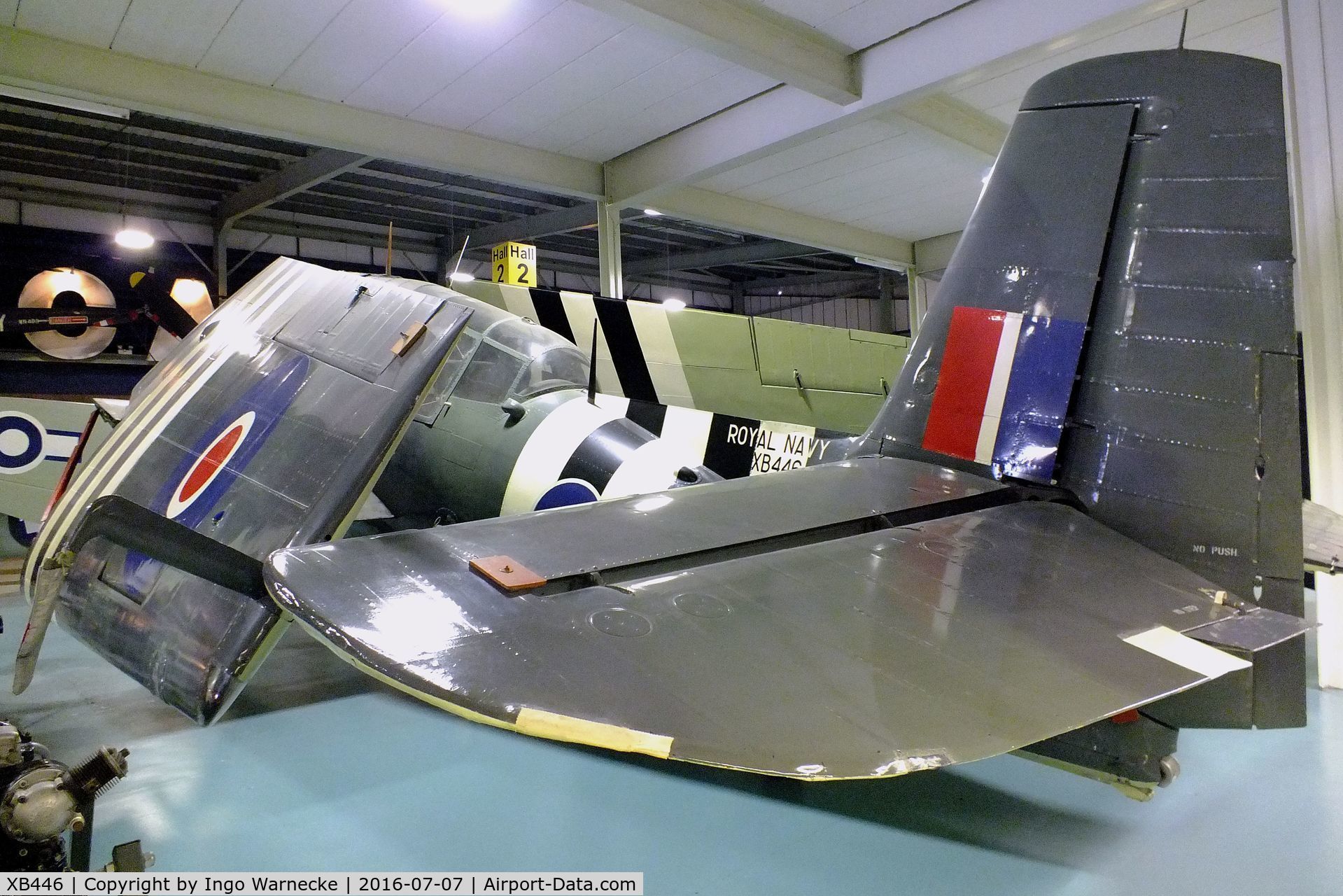 XB446, 1945 General Motors TBM-3S Avenger ECM.6B C/N 2241, Grumman (General Motors) TBM-3S Avenger ECM6B at the FAA Museum, Yeovilton