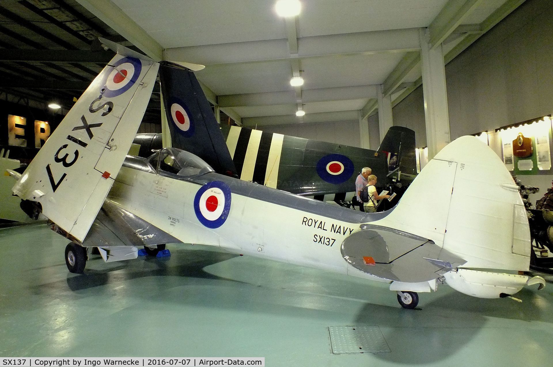 SX137, Supermarine 395 Seafire F.XVII C/N WASE1.5325, Supermarine Seafire F XVII at the FAA Museum, Yeovilton