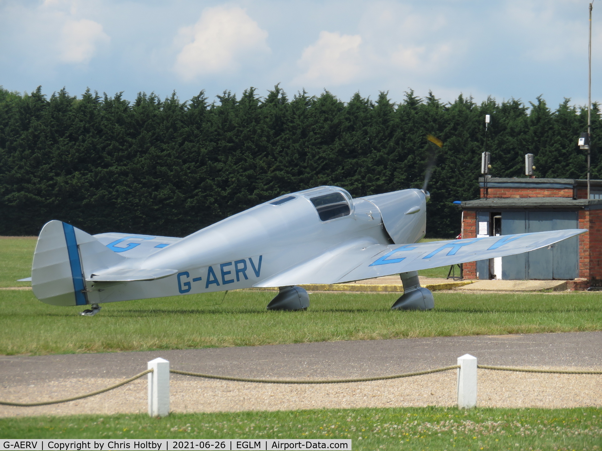 G-AERV, 1936 Miles M11A Whitney Straight C/N 307, Taxiing for take off at White Waltham, Berkshire