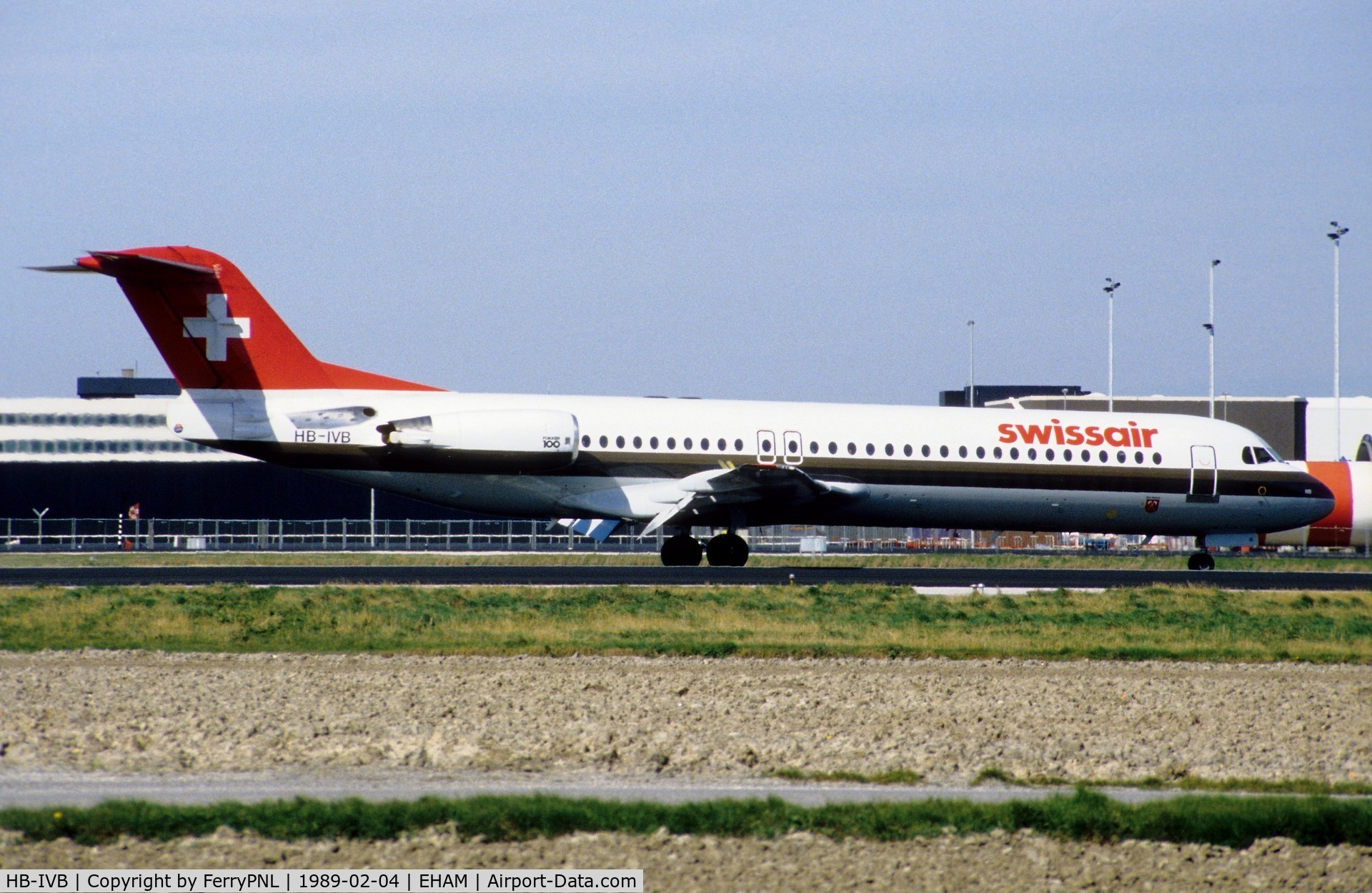HB-IVB, 1988 Fokker 100 (F-28-0100) C/N 11250, Arrival if Swissair Fk100