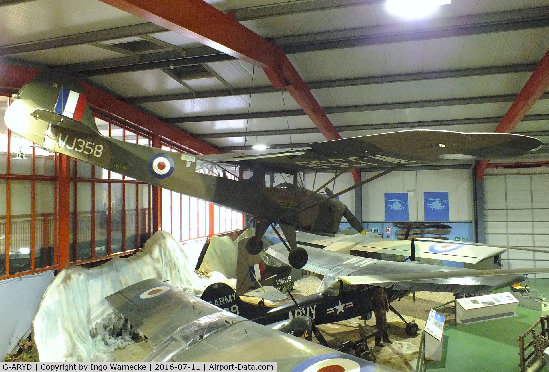 G-ARYD, 1952 Auster AOP.6 C/N Not found G-ARYD/WJ358, Auster AOP6 at the Museum of Army Flying, Middle Wallop