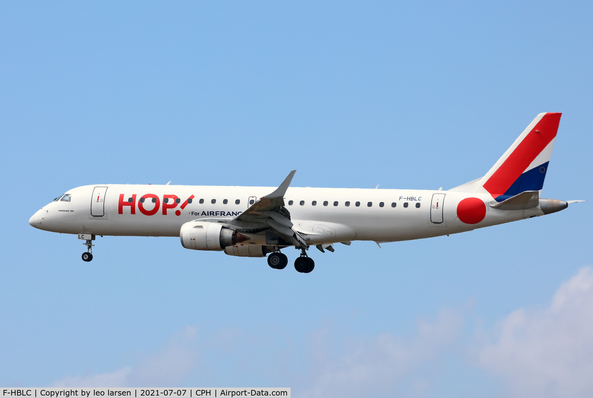 F-HBLC, 2007 Embraer 190AR (ERJ-190-100IGW) C/N 19000080, Copenhagen 7.7.2021
