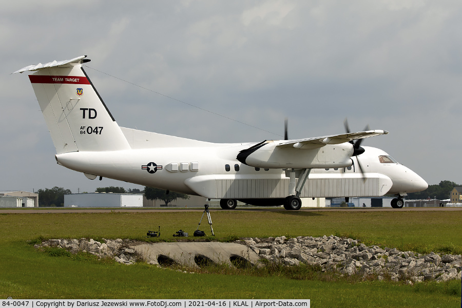 84-0047, 1986 De Havilland Canada E-9A (DHC-8-101) C/N 037, E-9A Widget 84-0047 TD from 82nd ATRS 53rd WG Tyndall AFB, FL