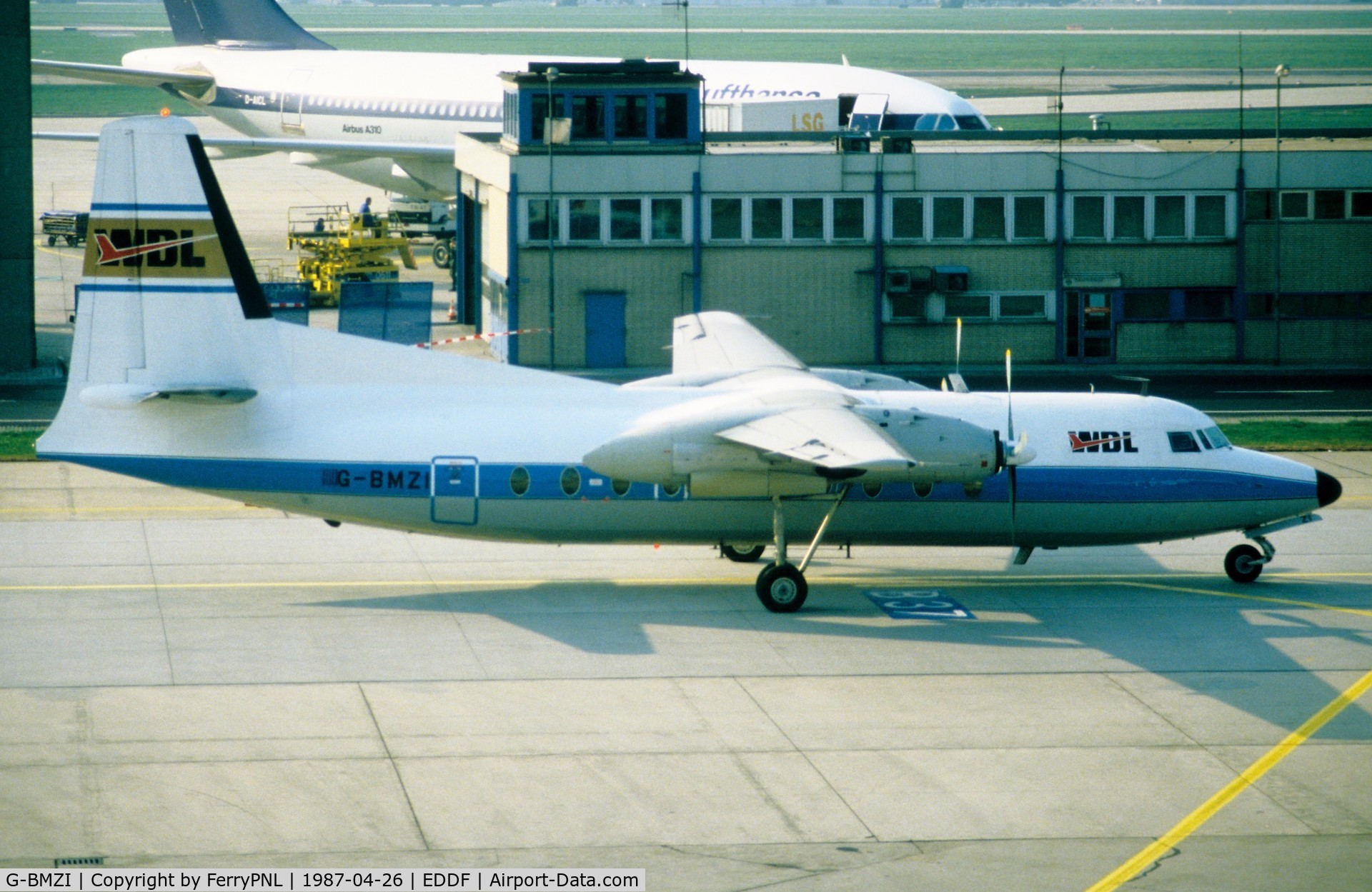 G-BMZI, 1958 Fokker F.27-100 Friendship C/N 10106, WDL F27 leased from Fortis Aviation