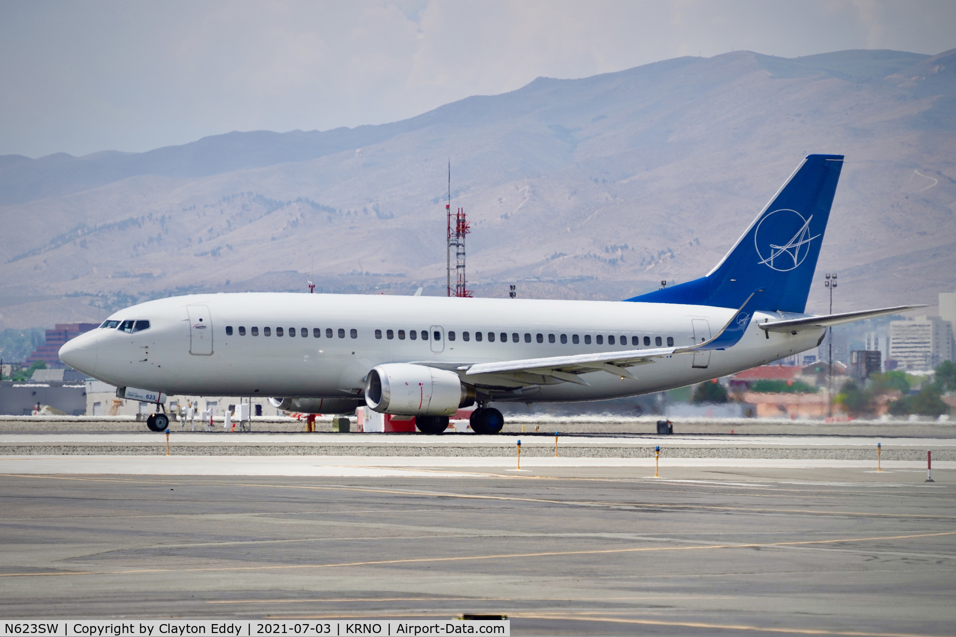 N623SW, 1996 Boeing 737-3H4 C/N 27933, Reno-Tahoe International Airport 2021.