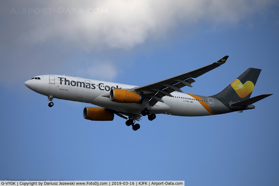 G-VYGK, 2014 Airbus A330-243 C/N 1498, Airbus A330-243 - Thomas Cook Airlines  C/N 1498, G-VYGK