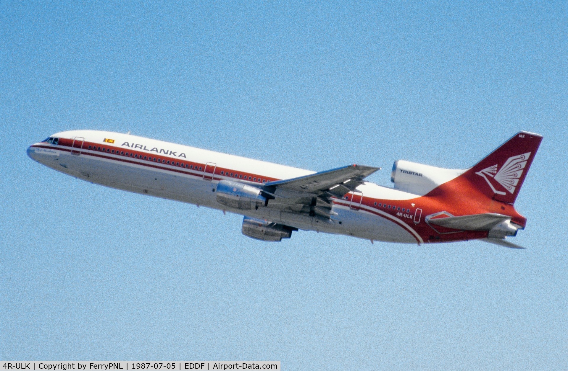 4R-ULK, 1973 Lockheed L-1011-385-1 TriStar 1 C/N 193E-1027, Air Lanka L1011 taking-off