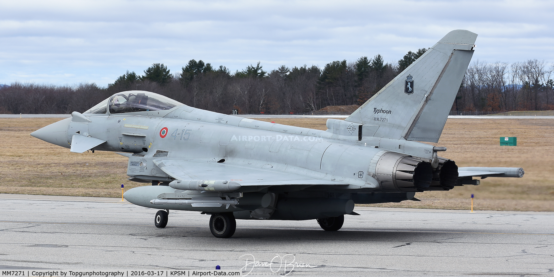 MM7271, Eurofighter EF-2000 Typhoon S C/N IS003, Holding short of RW34