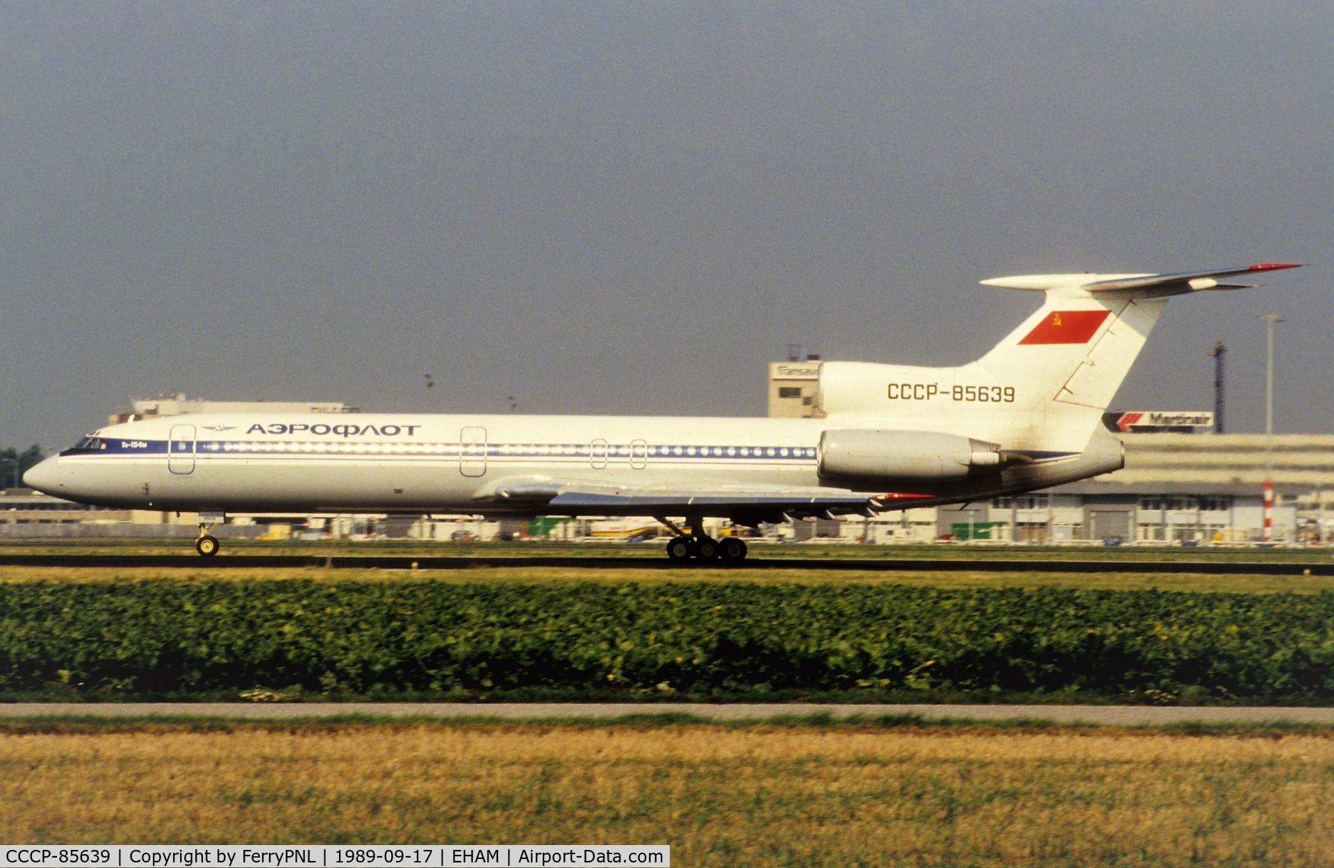 CCCP-85639, 1988 Tupolev Tu-154M C/N 88A771, Aeroflot TU154 departing