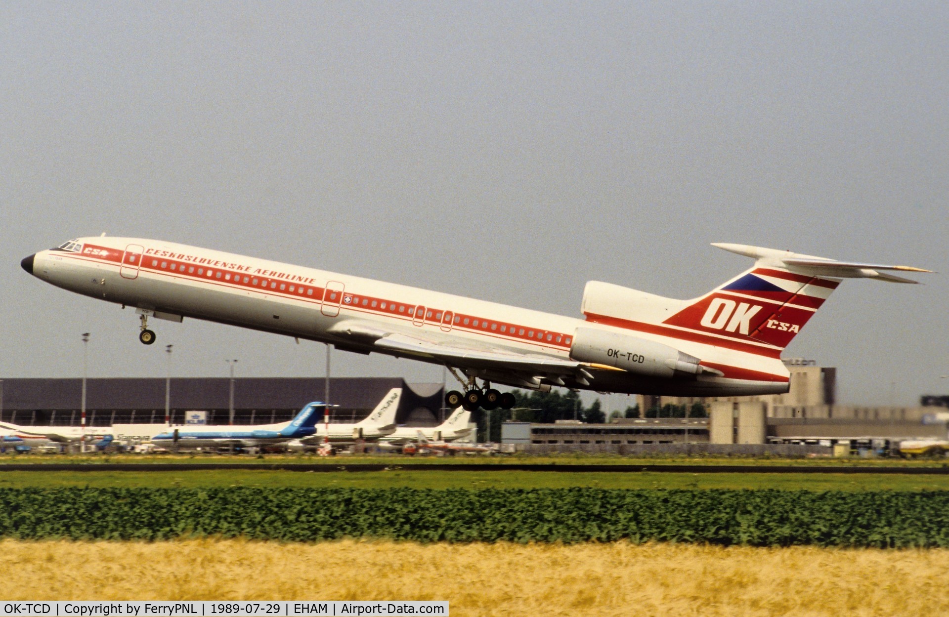OK-TCD, 1988 Tupolev Tu-154M C/N 88A792, CSA TU154 rotating