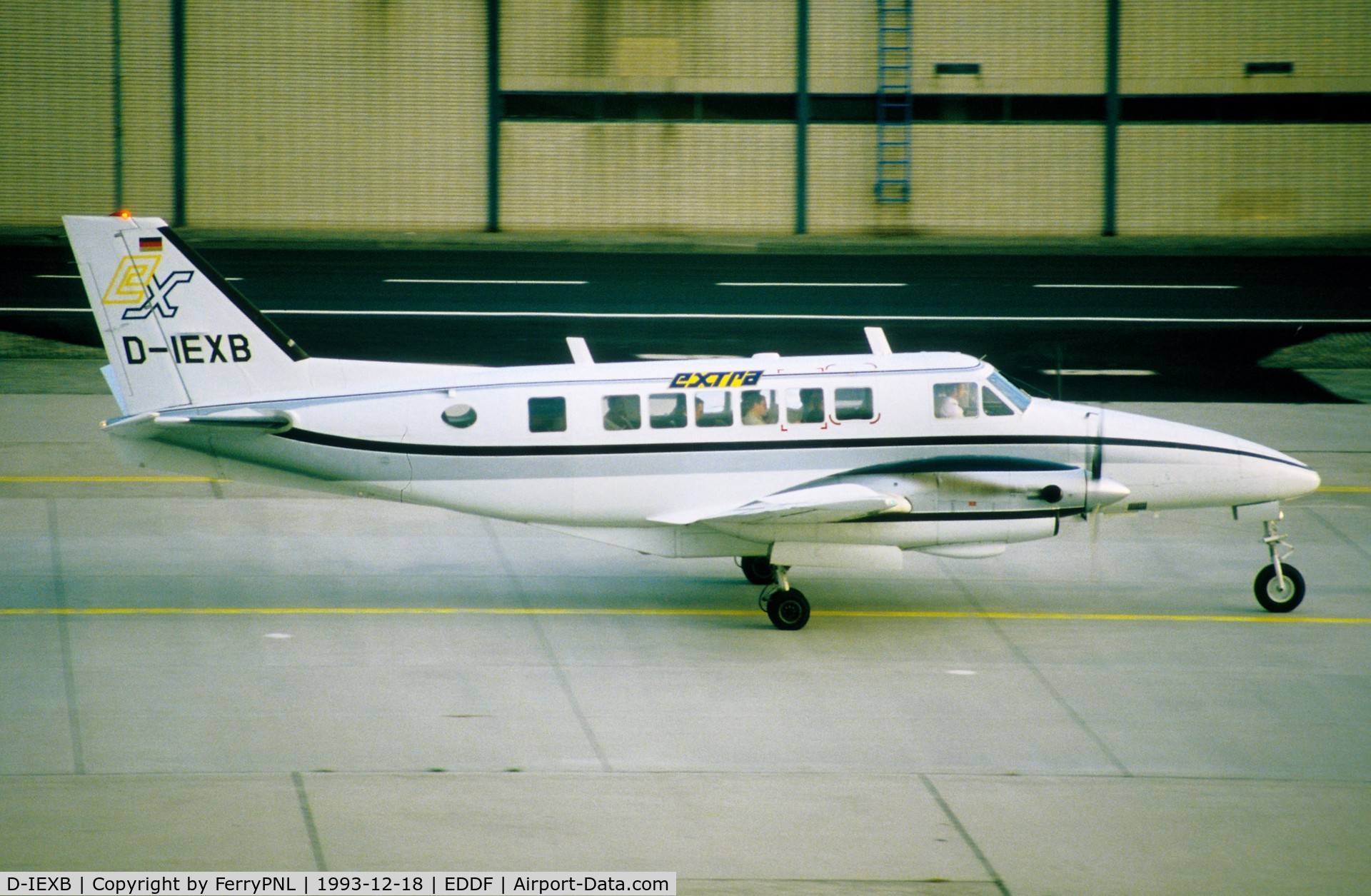 D-IEXB, 1969 Beech 99 Airliner C/N U-70, Extra Be99 taxiing past