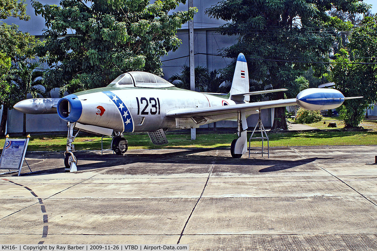 KH16-, Republic F-84G Thunderjet C/N 2442-1035B, Kh16-6/99   (1231) Republic F-84G Thunderjet [2440-1035B] (Ex Royal Thai Air Force / Royal Thai Air Force Museum) Bangkok Don Muang Int'l~HS 26/11/2009
