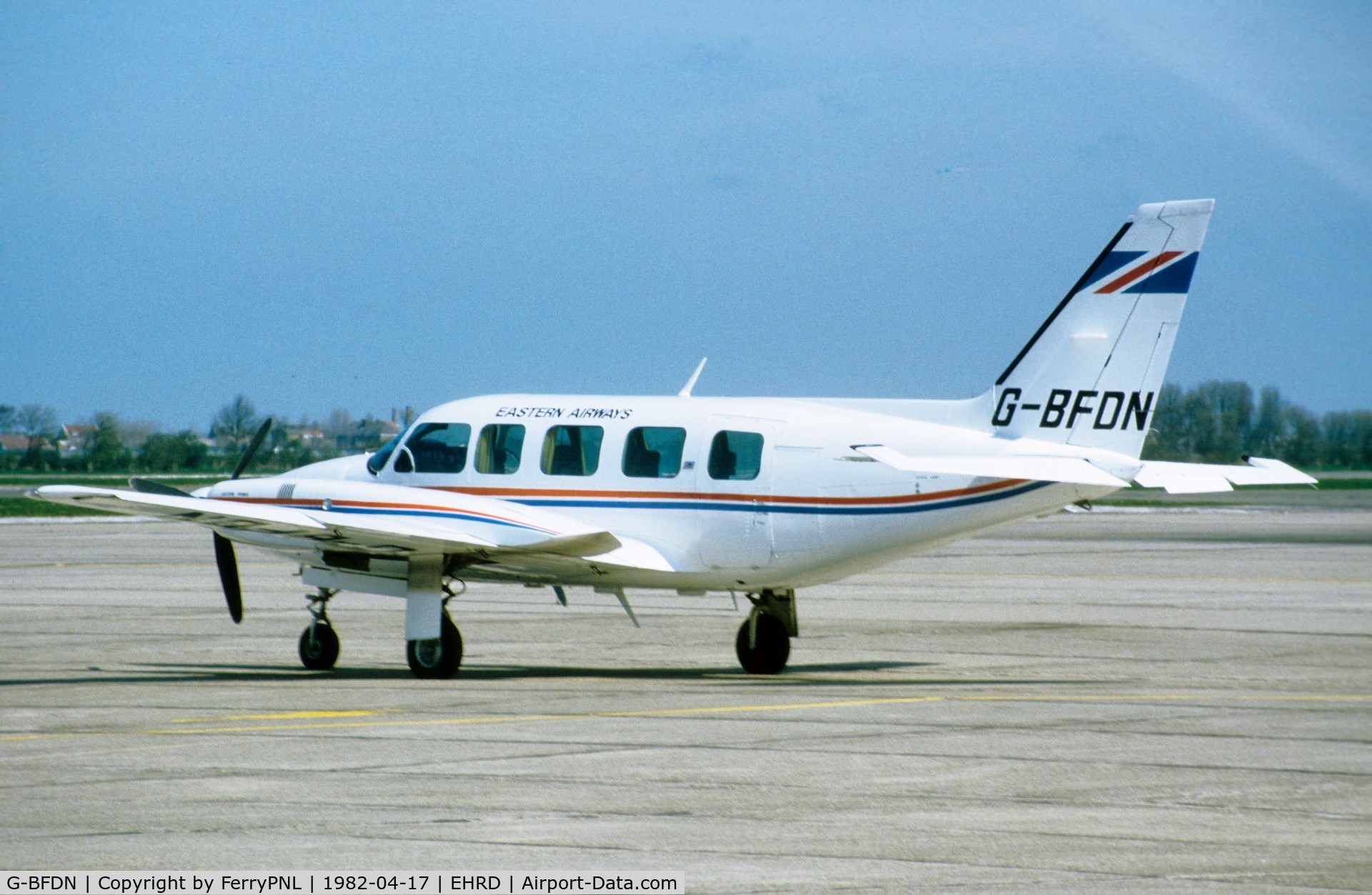 G-BFDN, 1976 Piper PA-31-350 Chieftain C/N 31-7652124, Eastern Airways PA31