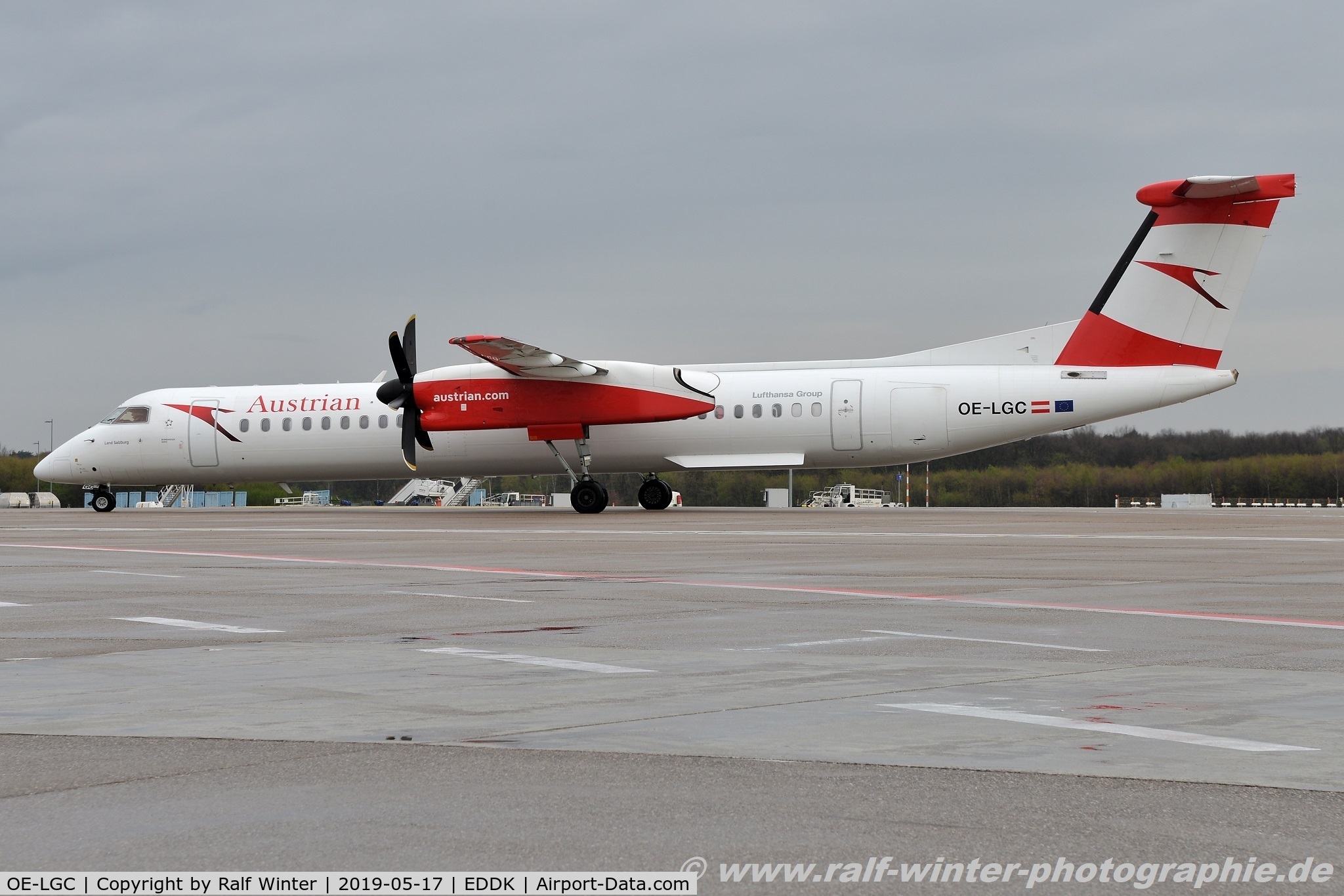 OE-LGC, 2000 De Havilland Canada DHC-8-402Q Dash 8 C/N 4026, Bombardier DHC-8-402Q Dash 8 - OS AUA Austrian Airlines 'Land Salzburg' - 4026 - OE-LGC - 17.04.2019 - CGN