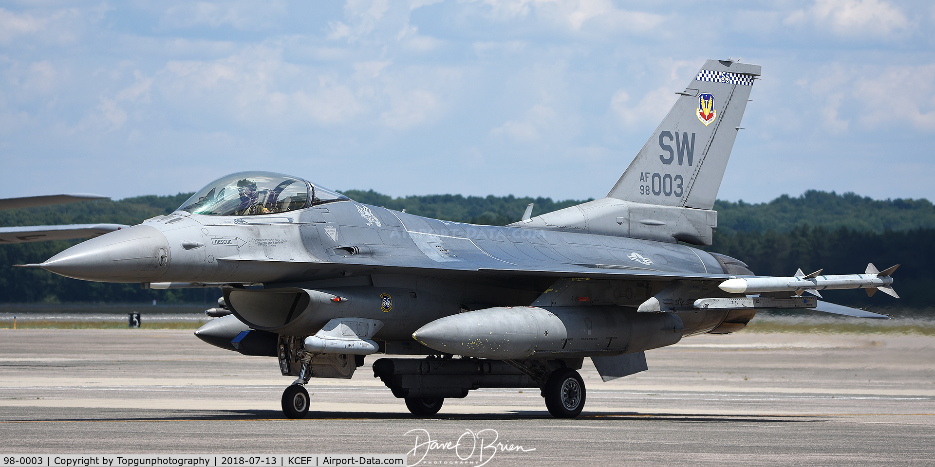 98-0003, 1998 Lockheed Martin F-16C Fighting Falcon C/N CC-214, 55th FS out of Shaw AFB
