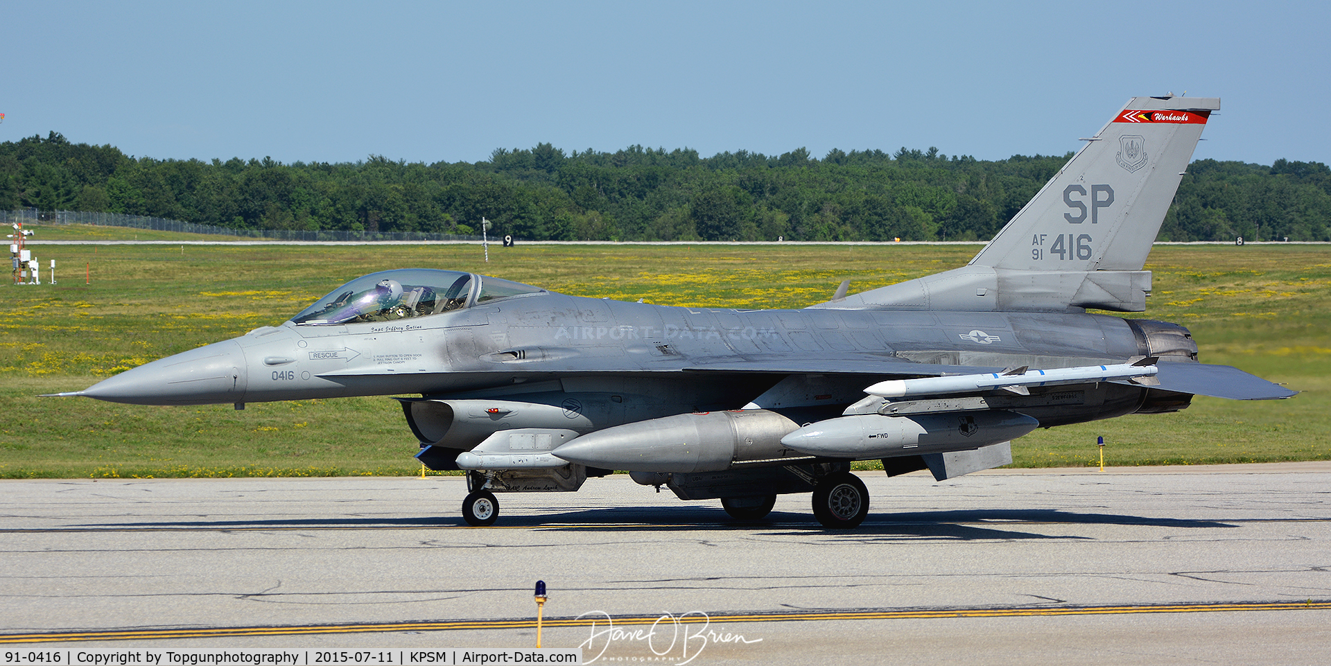 91-0416, 1994 General Dynamics F-16CJ Fighting Falcon C/N CC-114, CUBE54 480th FS