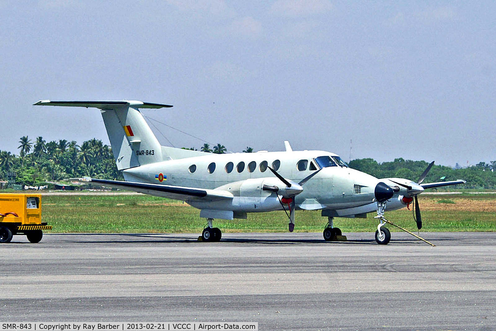 SMR-843, 1988 Beech B200 King Air C/N BB-1314, SMR-843   Beech B200 Super King Air [BB-1314] (Sri Lankan Air Force) Ratmalana AFB~4R 21/02/2013