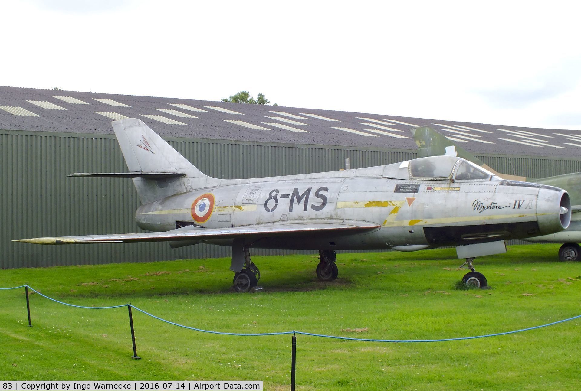 83, Dassault MD-454 Mystere IVA C/N 83, Dassault Mystere IV A at the Newark Air Museum