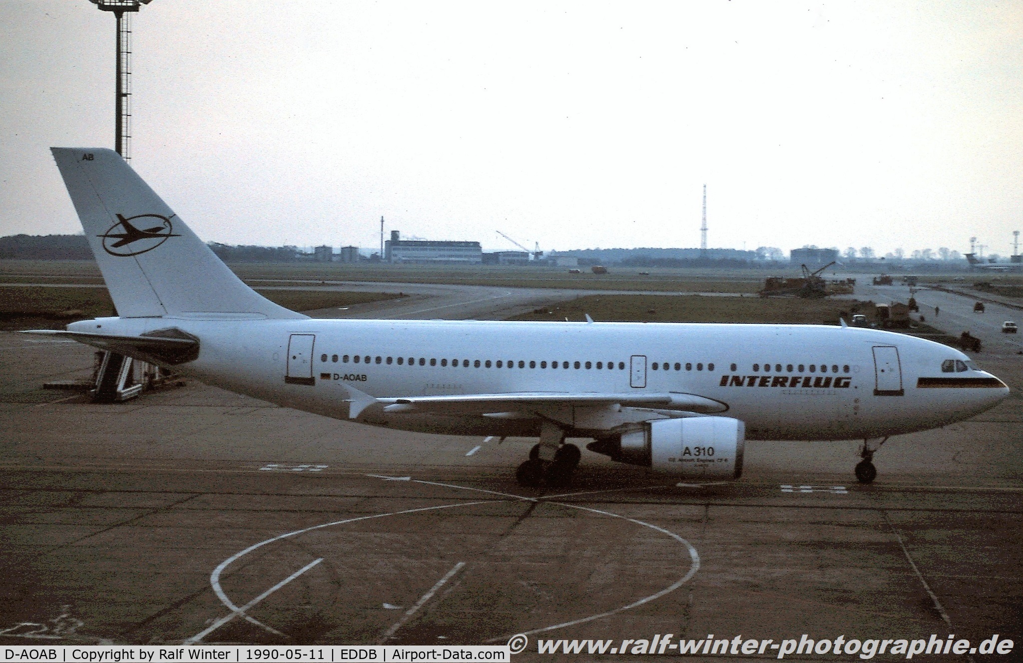 D-AOAB, 1989 Airbus A310-304 C/N 499, Airbus A310-304 - Interflug ex DDR-ABB - 499 - D-AOAB - 1990 - SXF