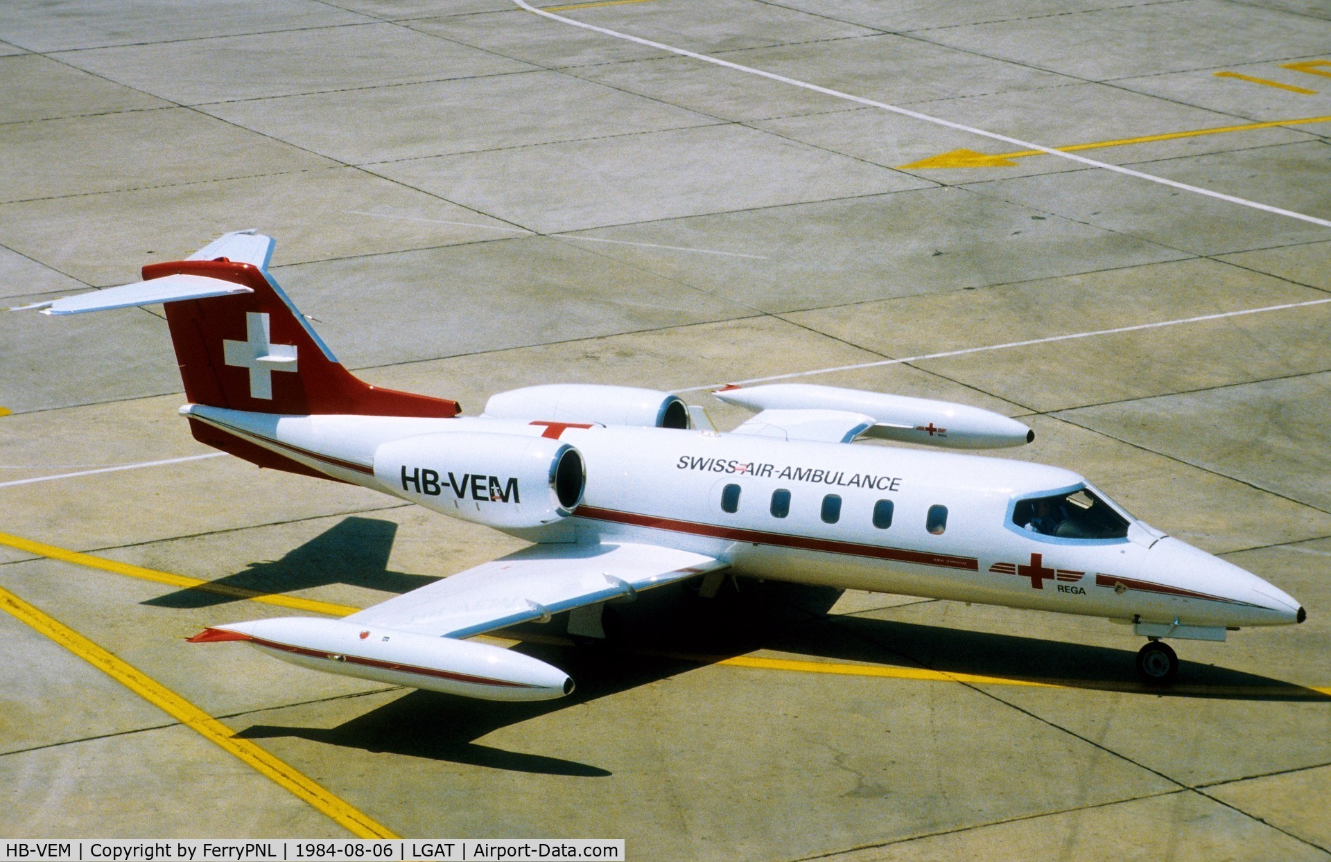 HB-VEM, 1976 Learjet 35A C/N 35A-068, Swiss Air Ambulance Lj35A