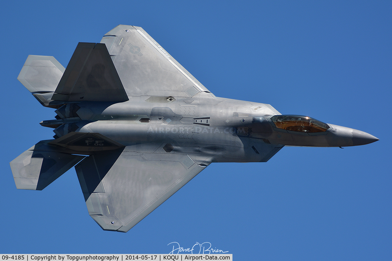 09-4185, Lockheed Martin F-22A Raptor C/N 4185, from the left
