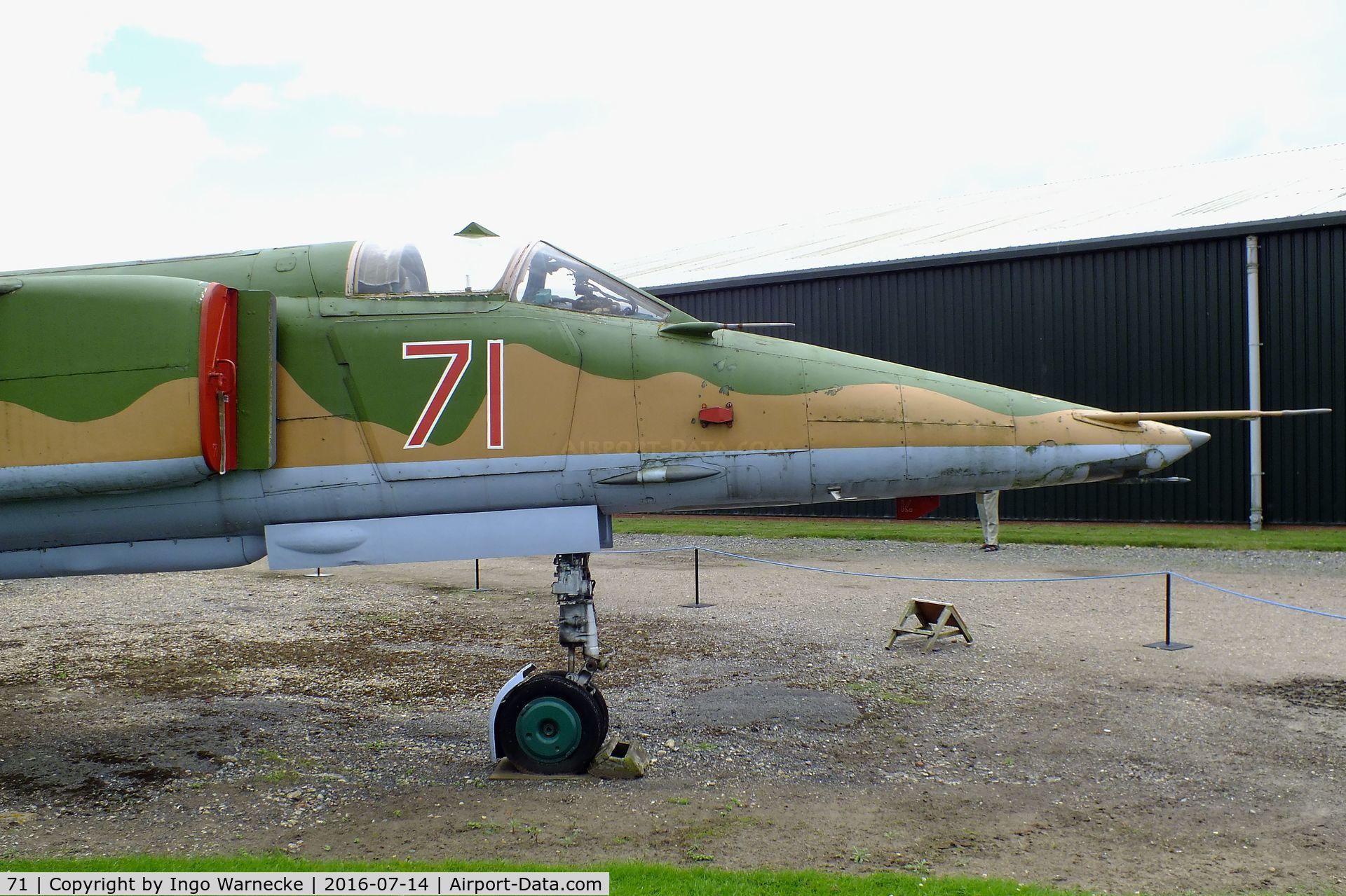 71, Mikoyan-Gurevich MiG-27K C/N 61912507006, Mikoyan i Gurevich MiG-27K FLOGGER-J2 at the Newark Air Museum