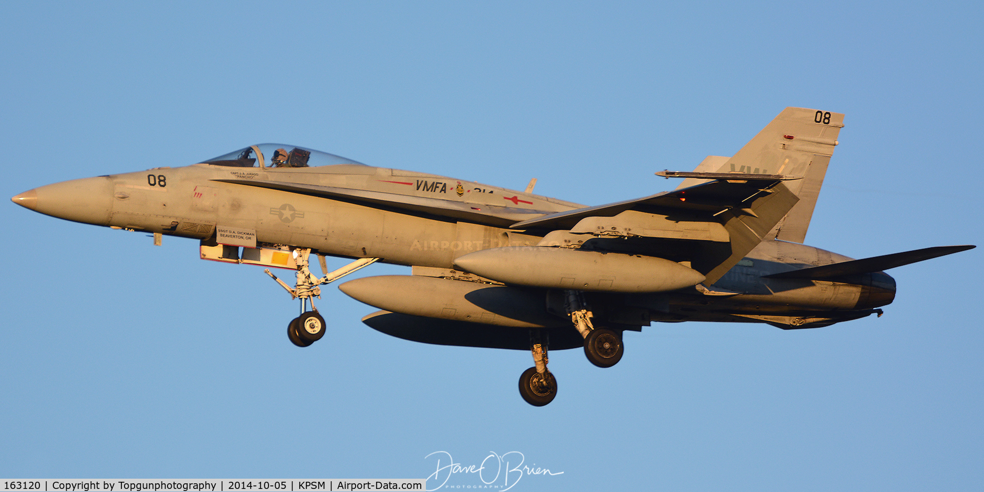 163120, McDonnell Douglas F/A-18A Hornet C/N 0520/A431, TREND52 beating the setting sun