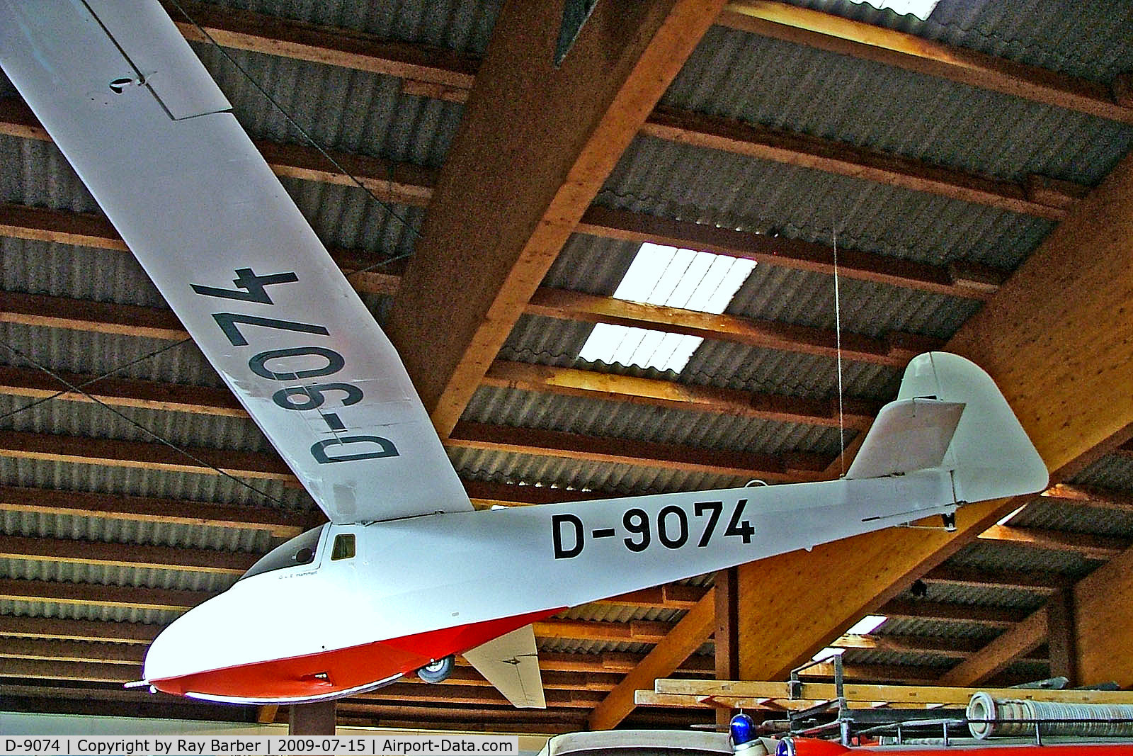 D-9074, Scheibe L-Spatz 55 C/N 567, D-9074   Scheibe L-Spatz 55 [567] (Museum Fahrzeug-Technik-Luftfahrt) Bad Ischl Museum~OE 15/07/2009