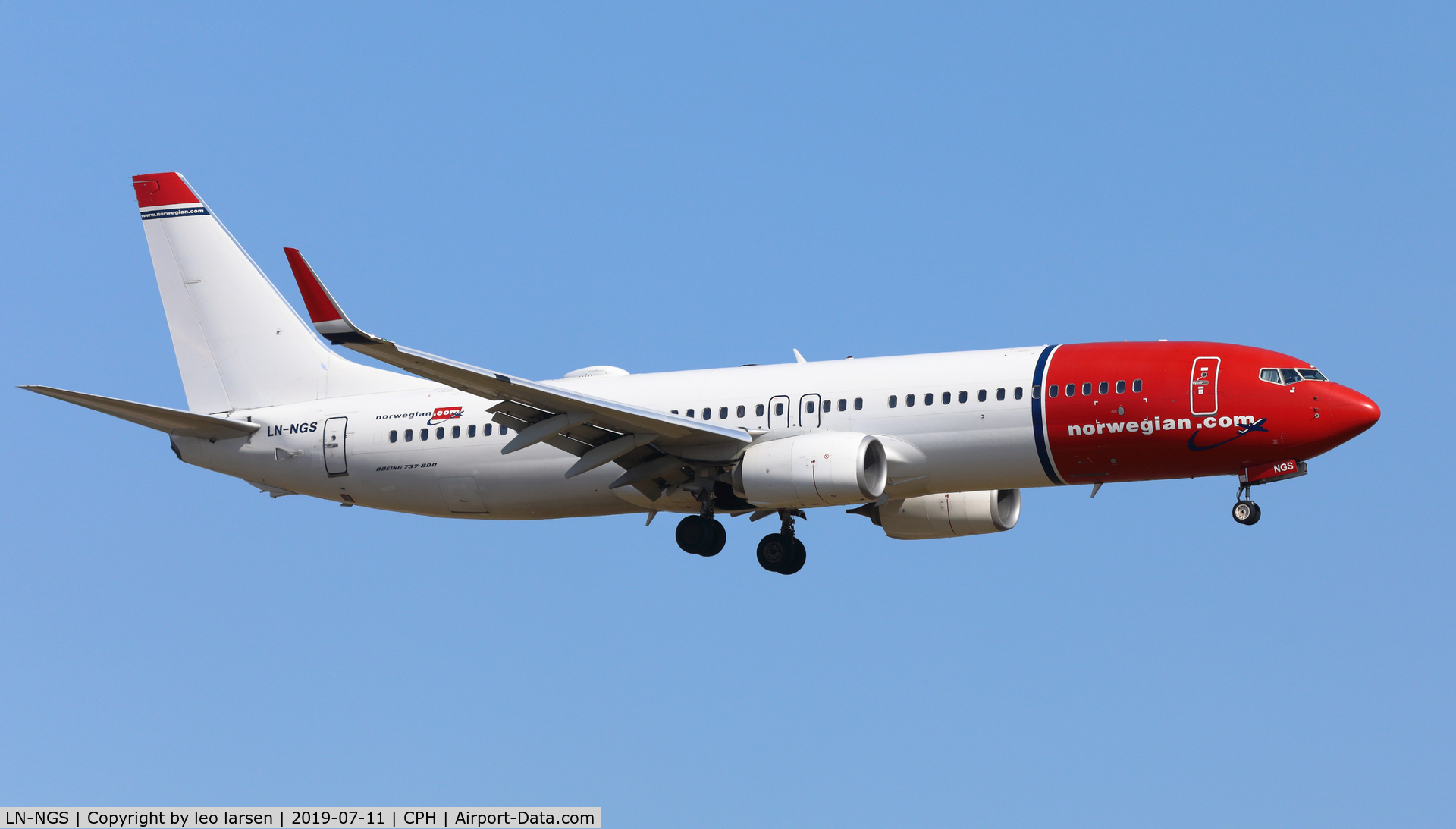 LN-NGS, 2014 Boeing 737-8JP C/N 39029, Copenhagen 11.7.2019