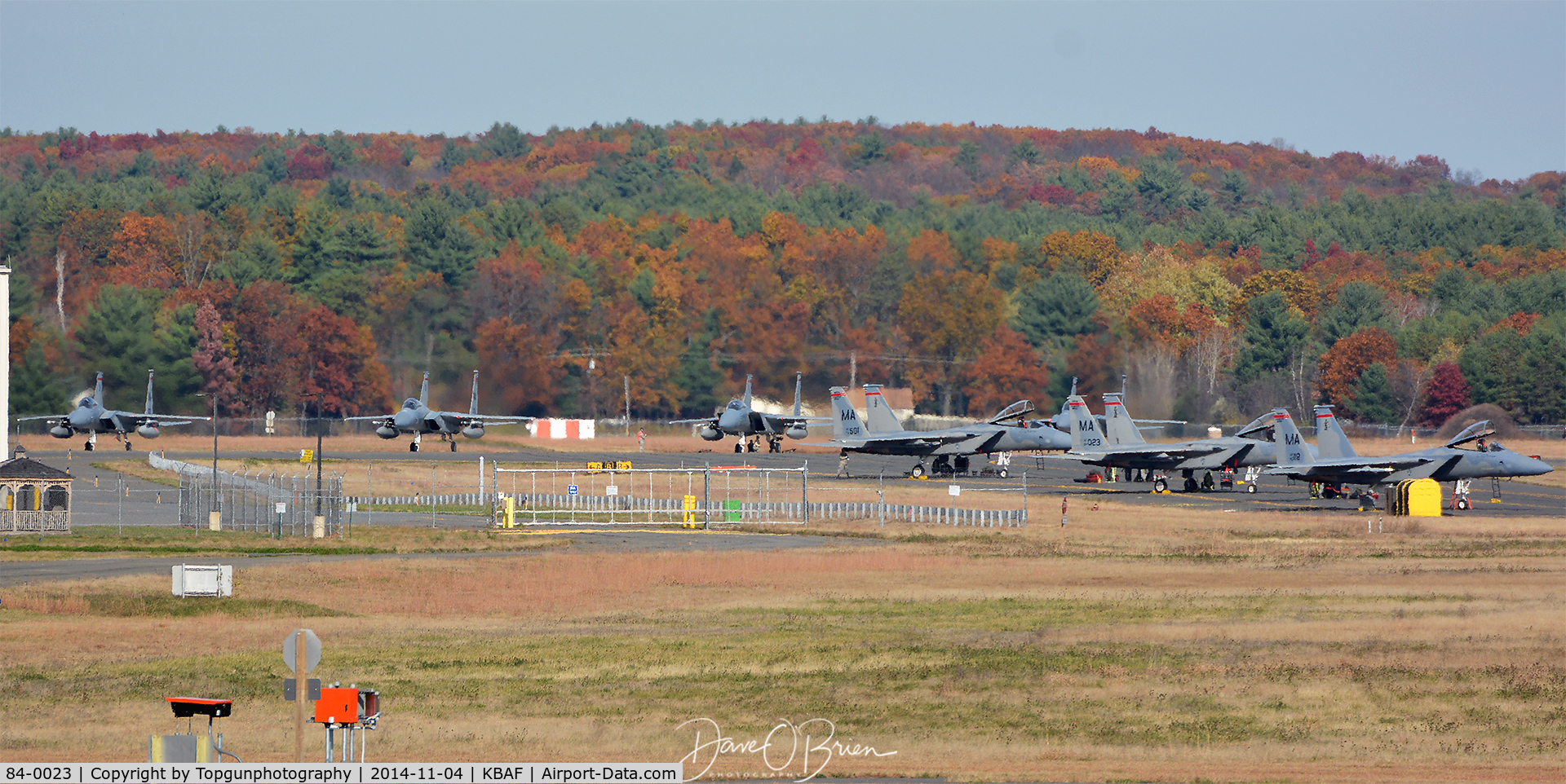 84-0023, 1984 McDonnell Douglas F-15C Eagle C/N 0934/C326, 104th FW Ramp waiting for afternoon takeoffs