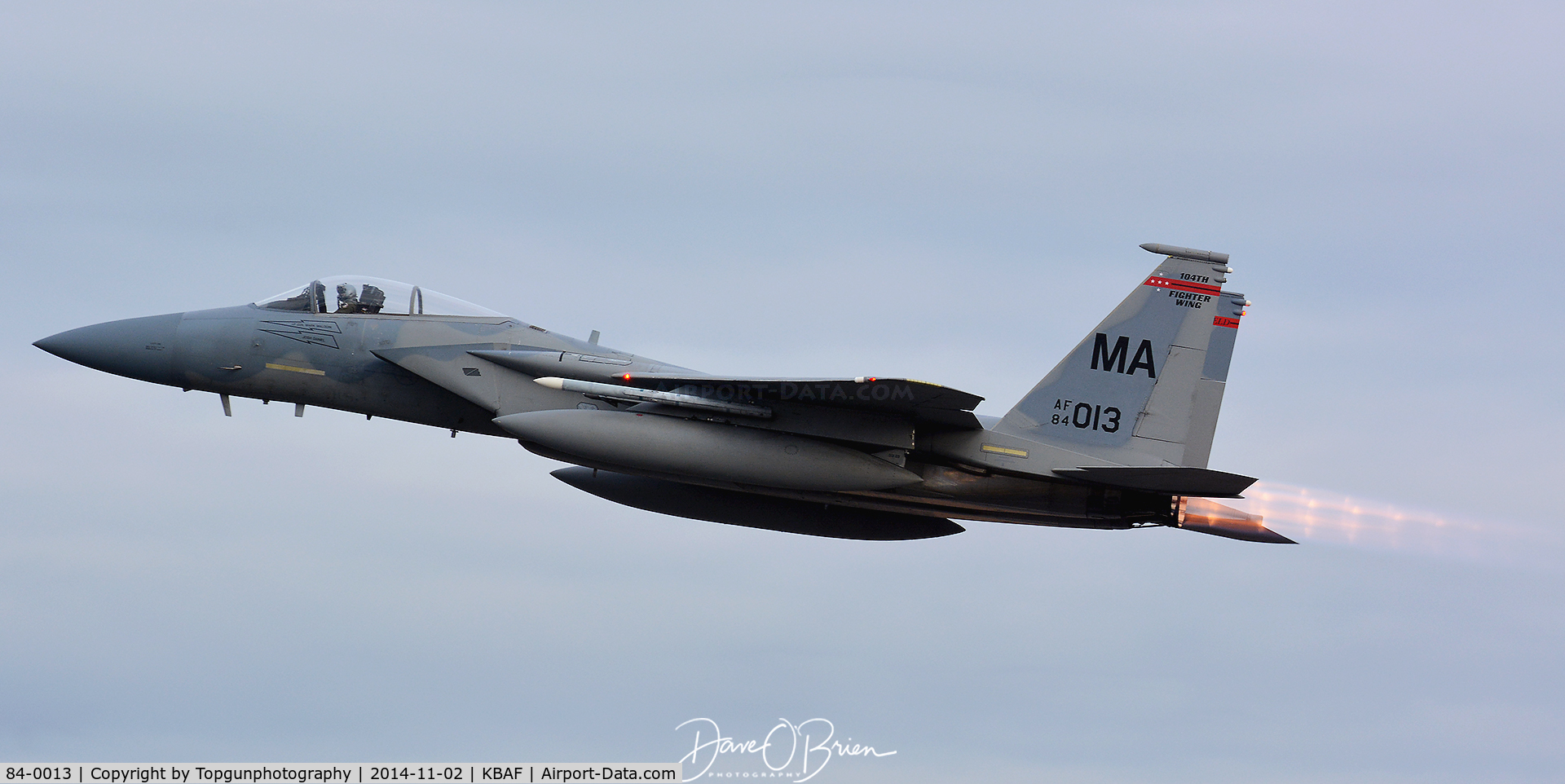 84-0013, 1984 McDonnell Douglas F-15C Eagle C/N 0922/C316, WICKED32 off in afterburners