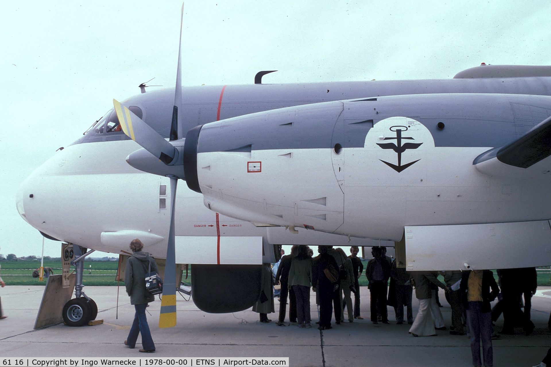 61 16, Breguet 1150 Atlantic C/N 32, Breguet Br.1150 Atlantic of Marineflieger (German Naval Air Arm) at the open day at Schleswig Jagel Airbase 1978