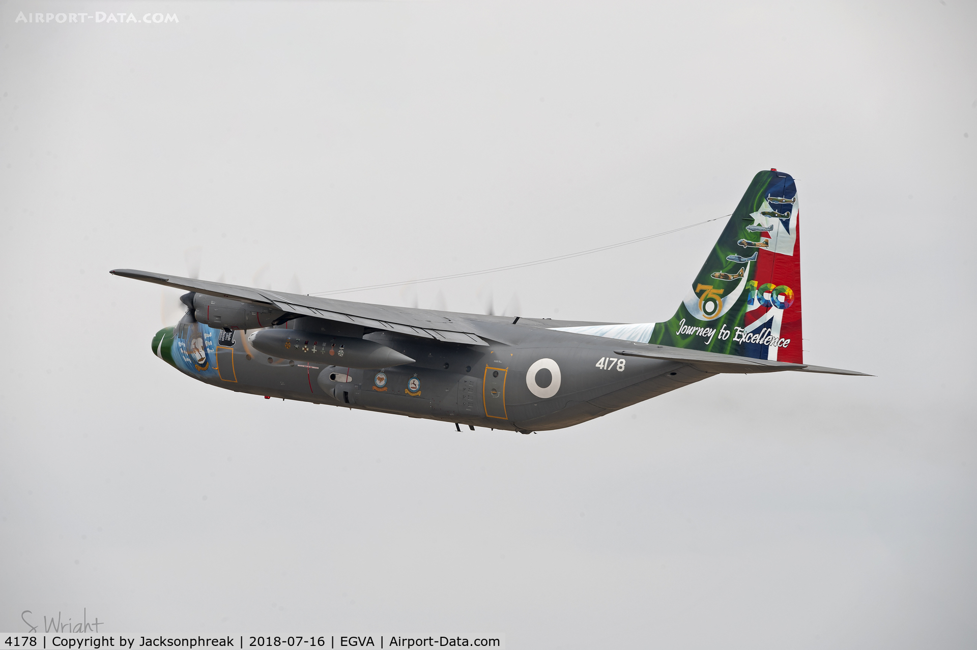 4178, Lockheed C-130E Hercules C/N 382-4178, Royal International Air Tattoo 2018, RAF Fairford UK