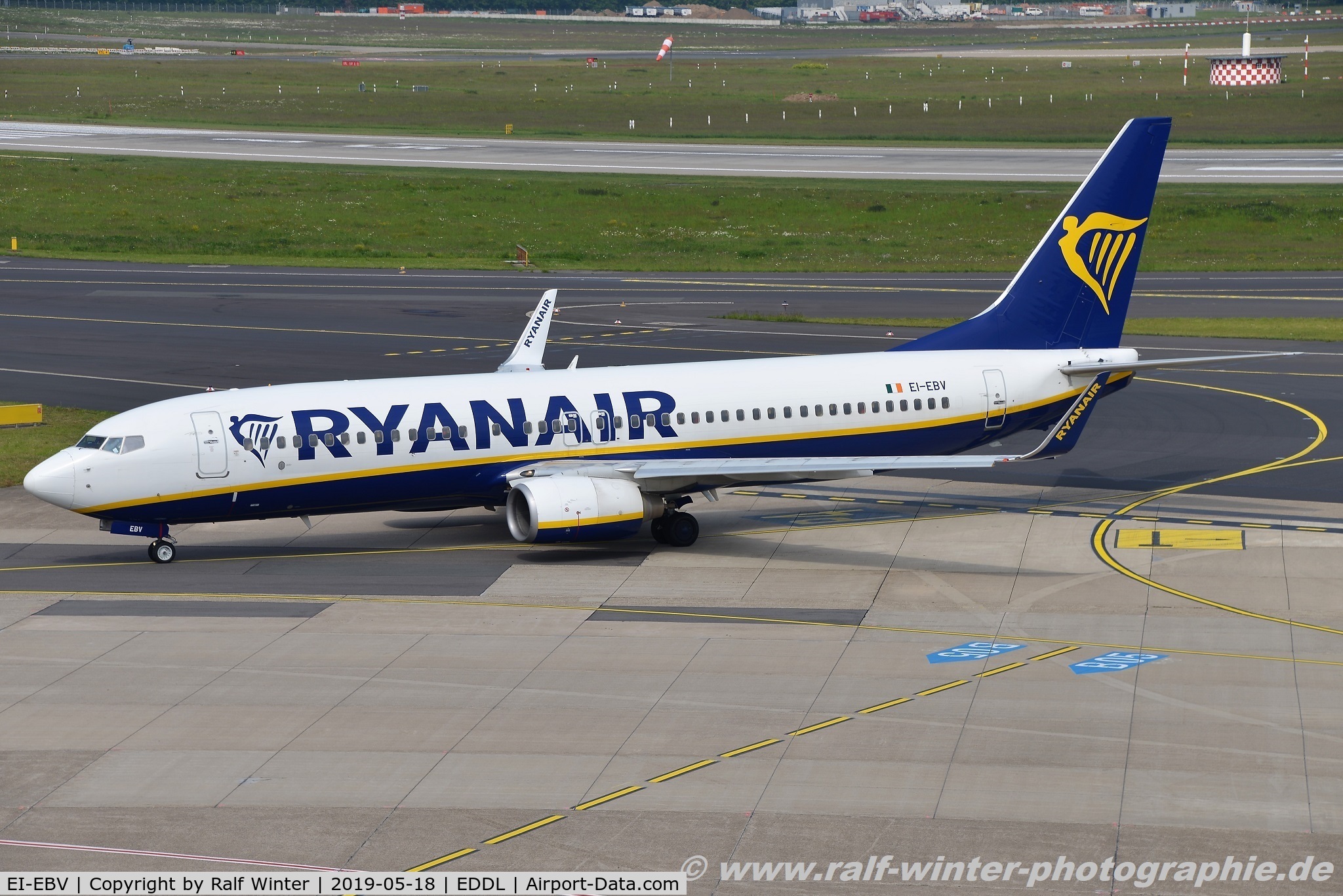 EI-EBV, 2009 Boeing 737-8AS C/N 35009, Boeing 737-8AS(W) - FR RYR Ryanair - 35009 - EI-EBV - 18.05.2019 - DUS