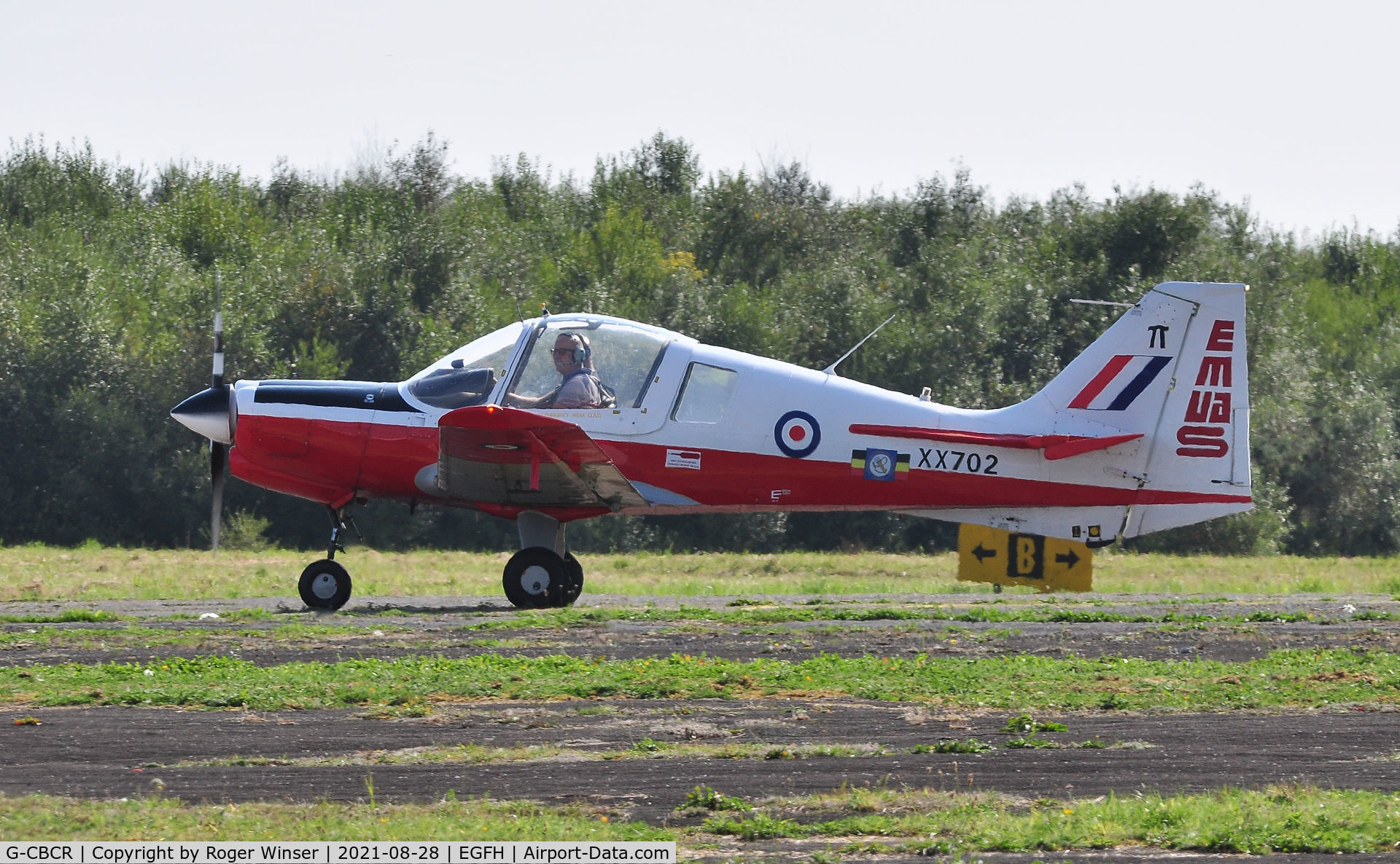 G-CBCR, 1975 Scottish Aviation Bulldog T.1 C/N BH120/351, Visiting Bulldog.