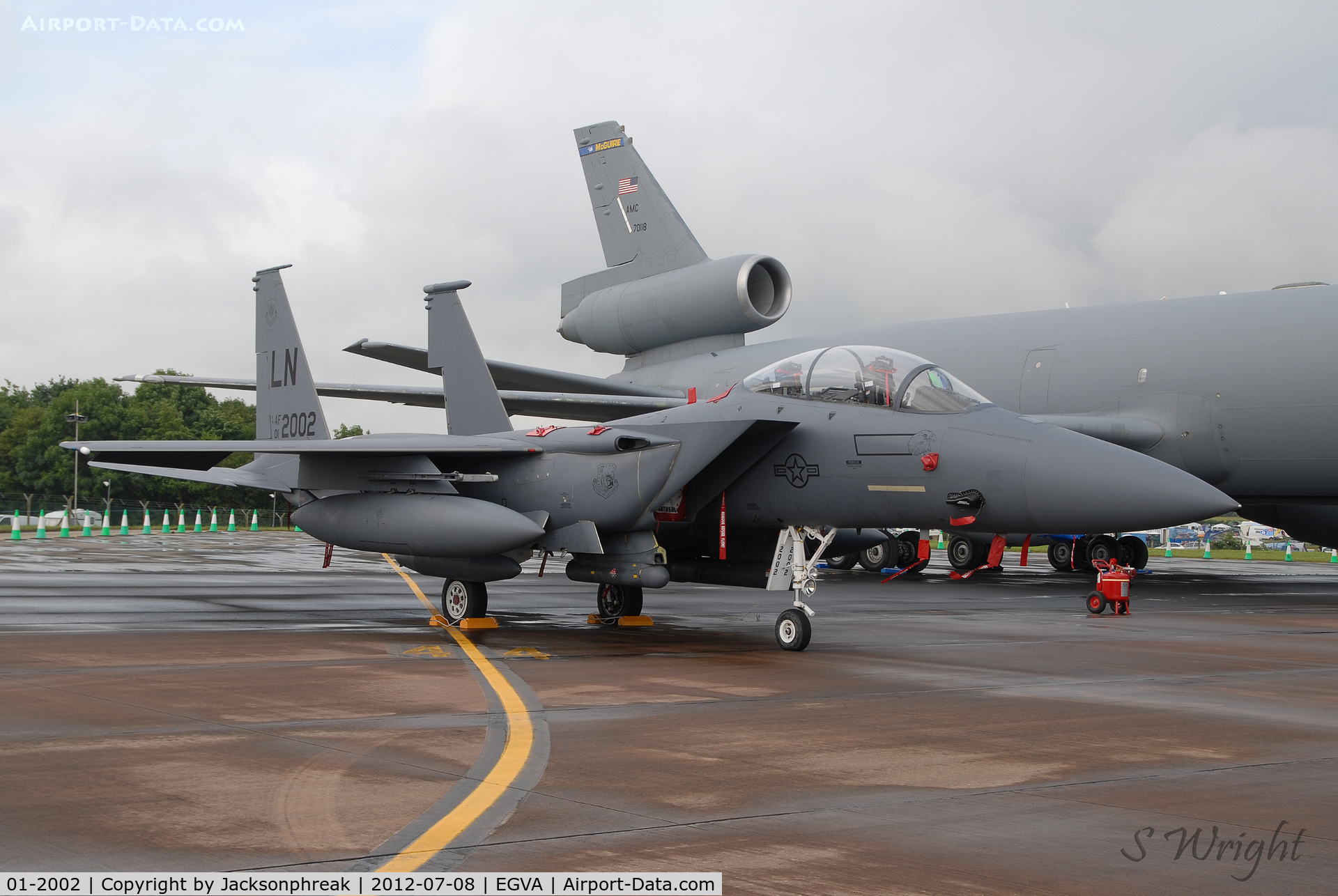 01-2002, 2001 McDonnell Douglas F-15E Strike Eagle C/N 1373/E234, RIAT 2012 RAF Fairford UK
