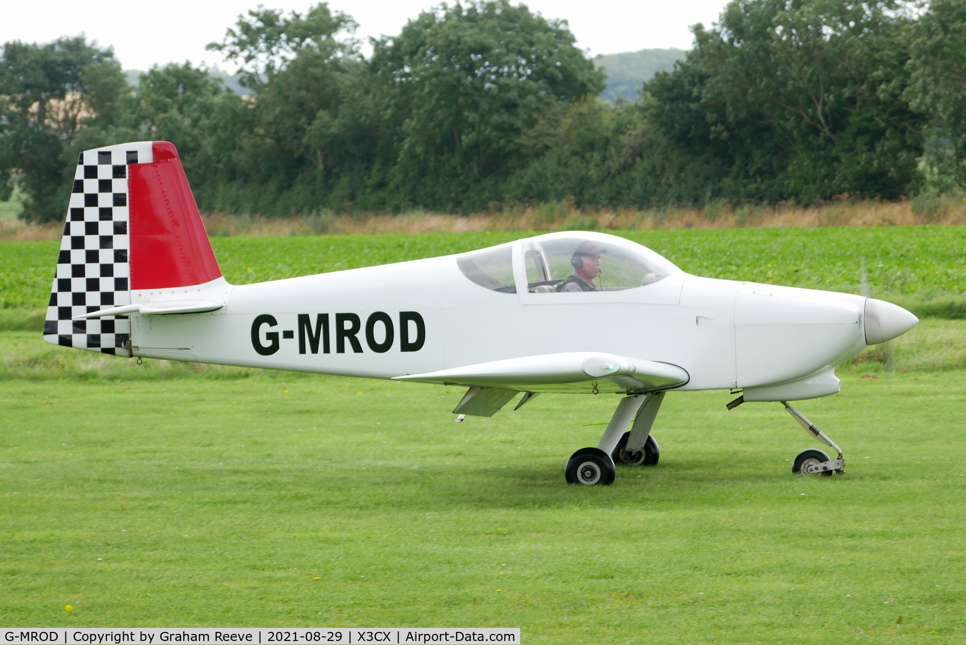 G-MROD, 2007 Vans RV-7A C/N PFA 323-14432, Just landed at Northrepps.