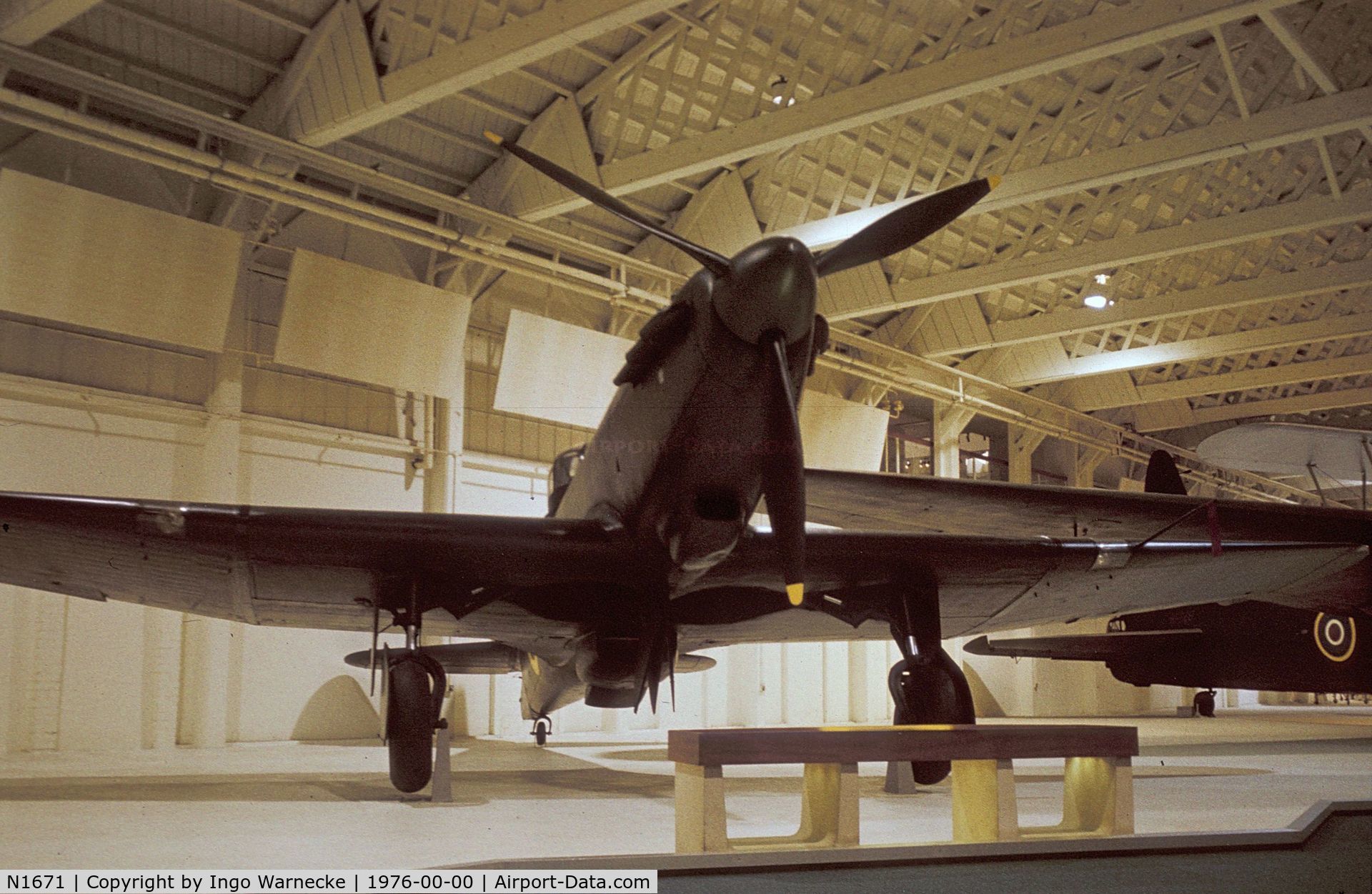N1671, 1938 Boulton Paul Defiant I C/N Not found N1671, Boulton-Paul Defiant I at the Royal Air Force Museum, Hendon during the 'Wings of the Eagle' exhibition 1976