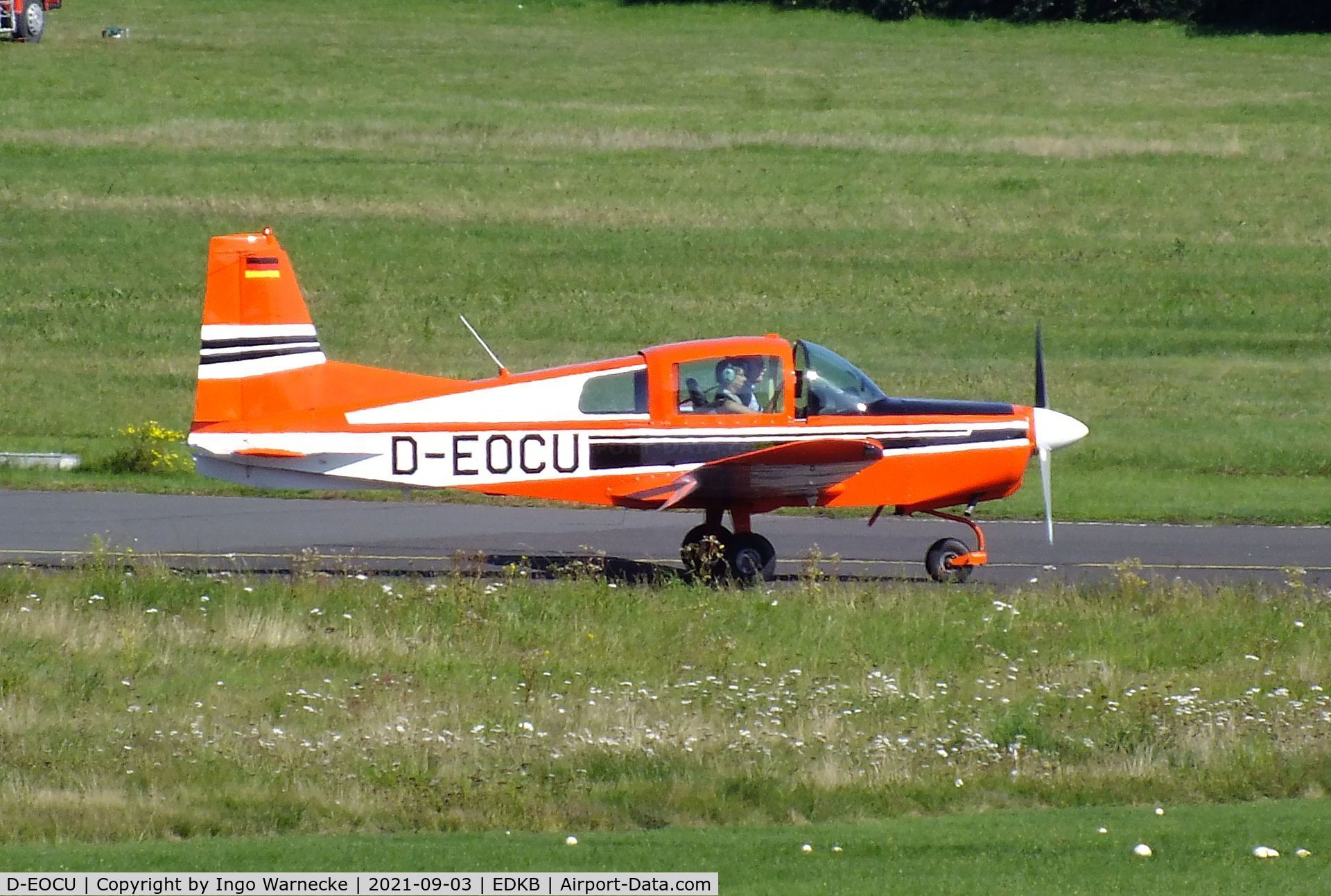 D-EOCU, American Aviation AA-5 Traveler C/N AA5-0018, American Aviation AA-5 Traveler at the 2021 Grumman Fly-in at Bonn-Hangelar airfield
