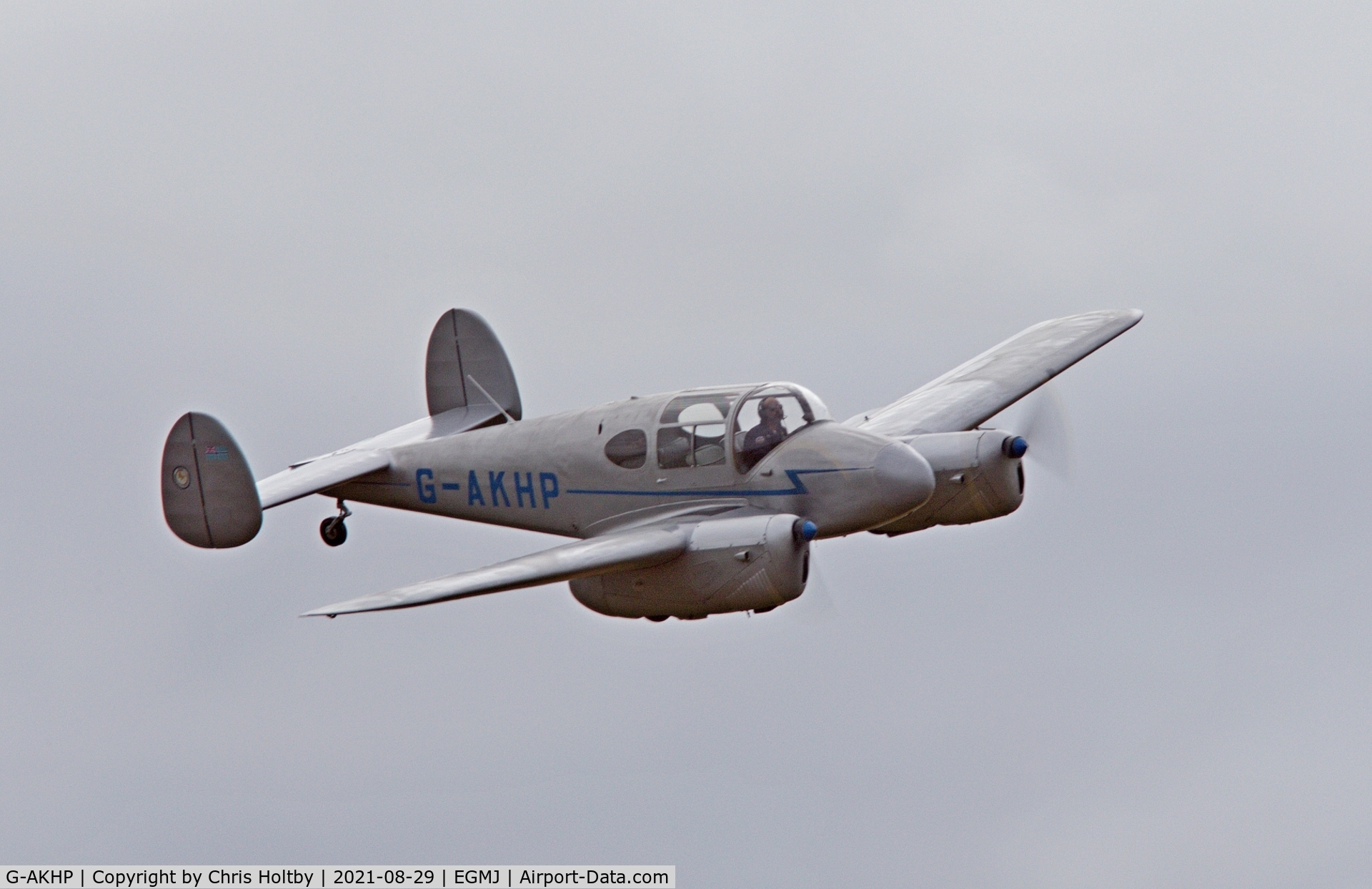 G-AKHP, 1947 Miles M65 Gemini 1A C/N 6519, Displaying at the Little Gransden Airshow 2021