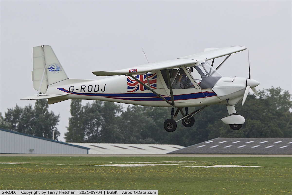 G-RODJ, 2007 Comco Ikarus C42 FB80 C/N 0709-6912, At LAA National Fly-In at Sywell
